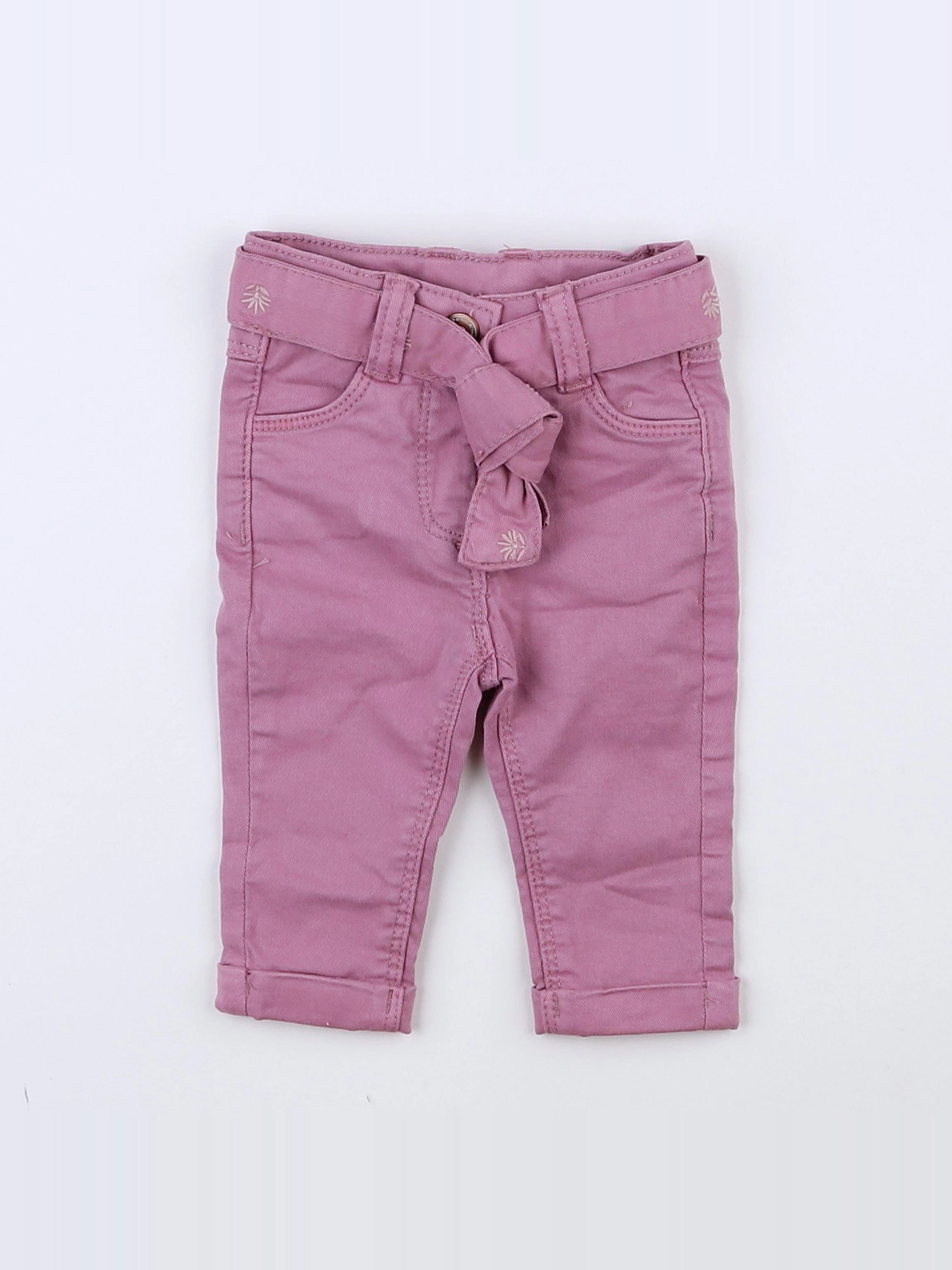 Tape à l'oeil - jean rose (état neuf) - 3 mois