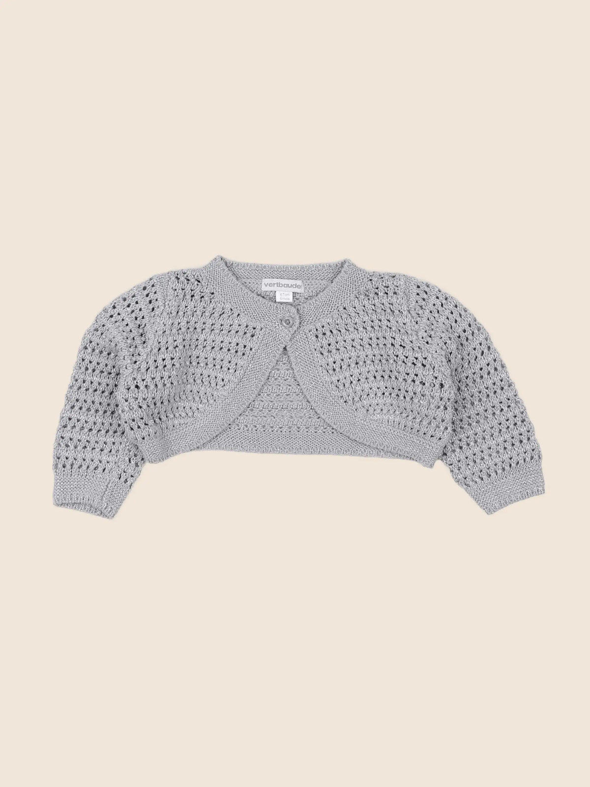 Vertbaudet - gilet gris - 6 mois