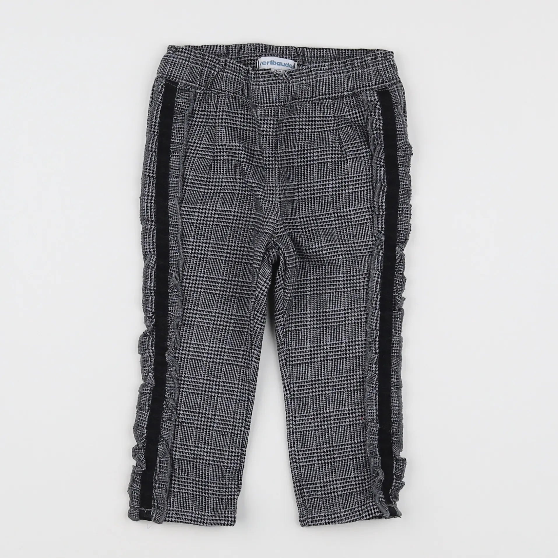 Vertbaudet - pantalon gris - 9 mois
