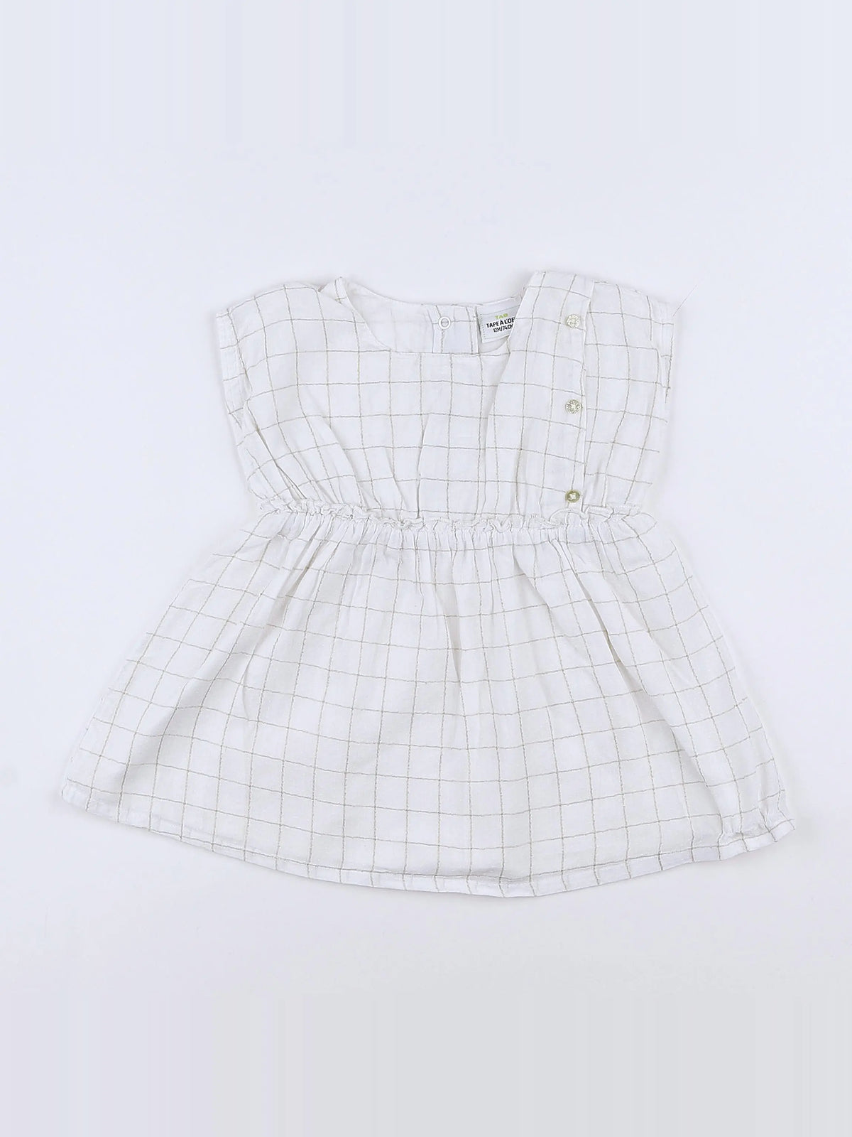 Tape à l'oeil - robe blanc - 12 mois