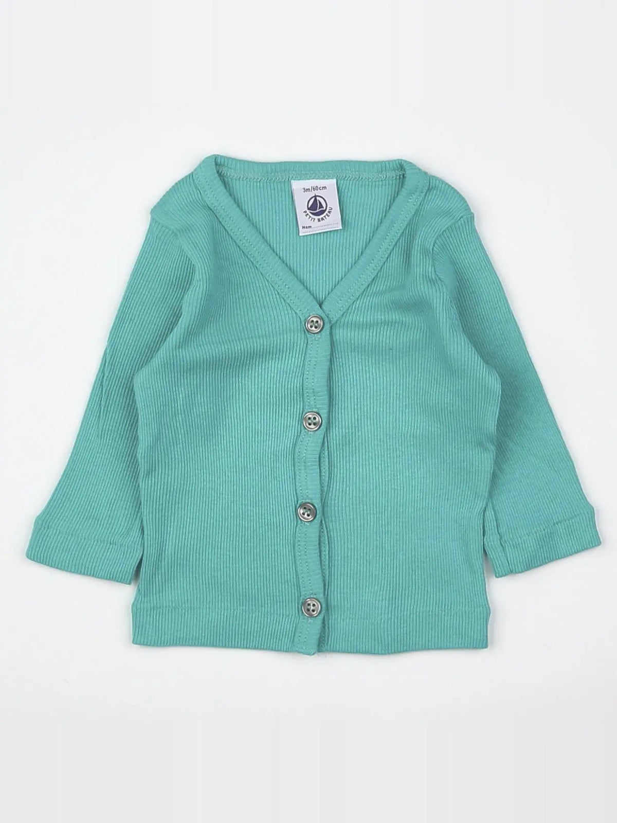 Petit Bateau - tee-shirt bleu - 3 mois