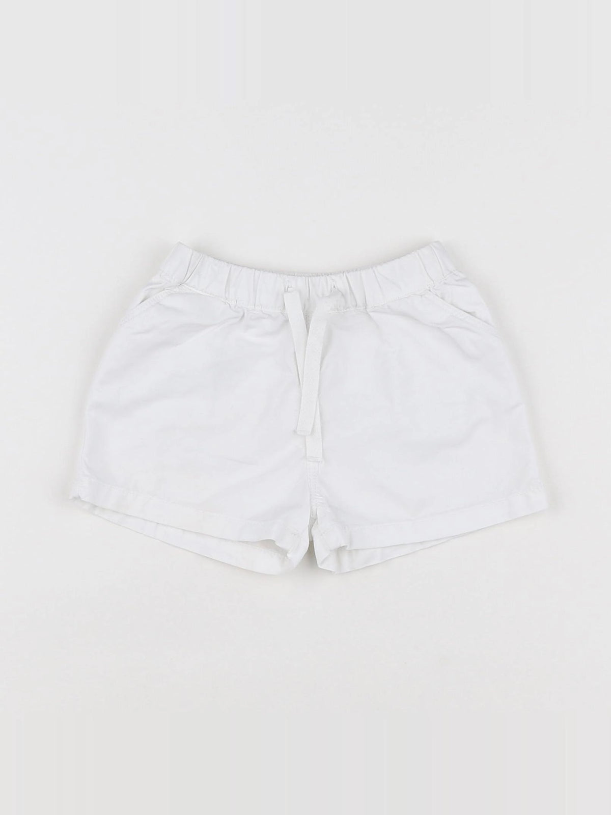 Petit Bateau - short blanc - 12 mois