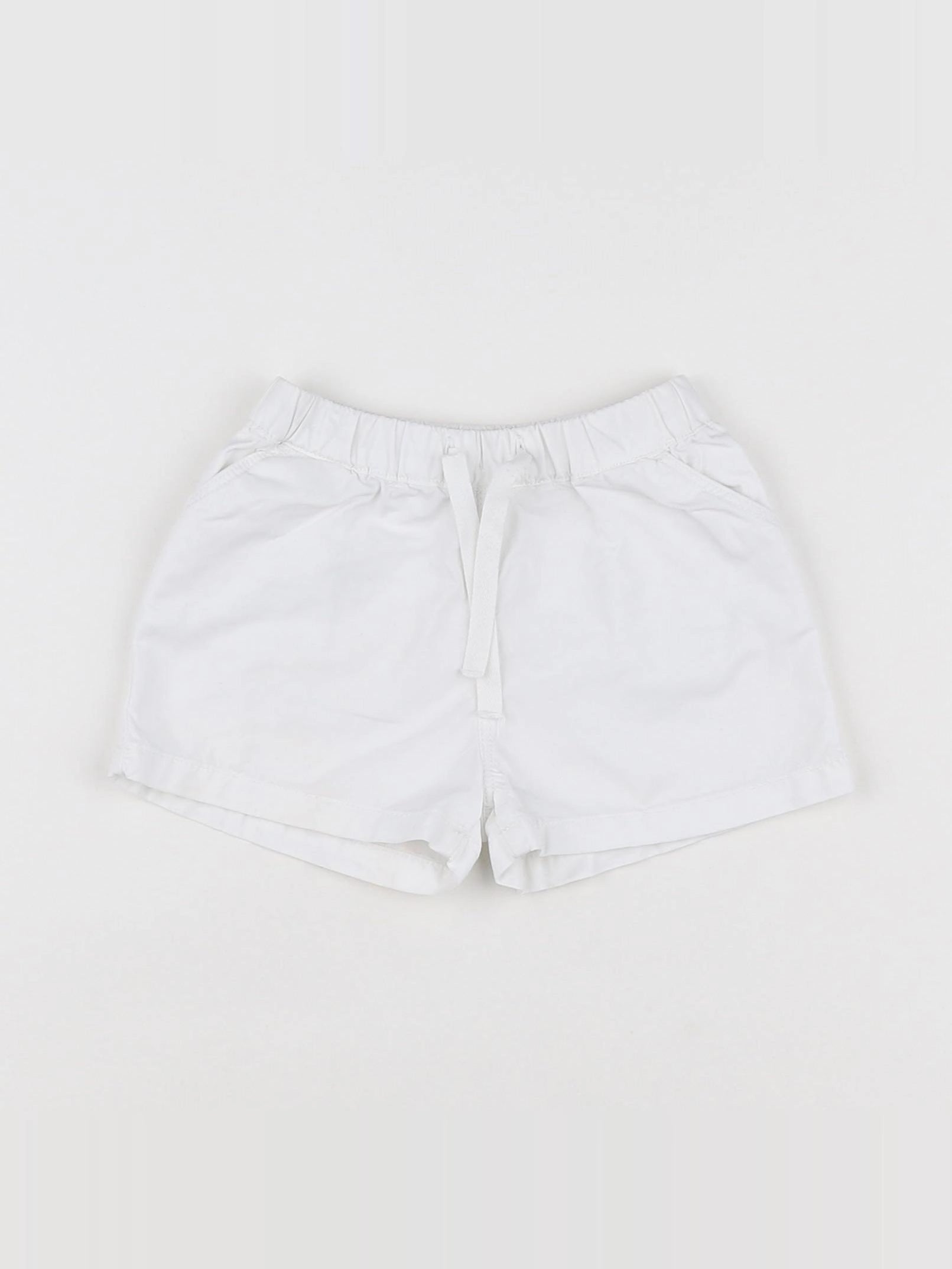 Petit Bateau - short blanc - 12 mois