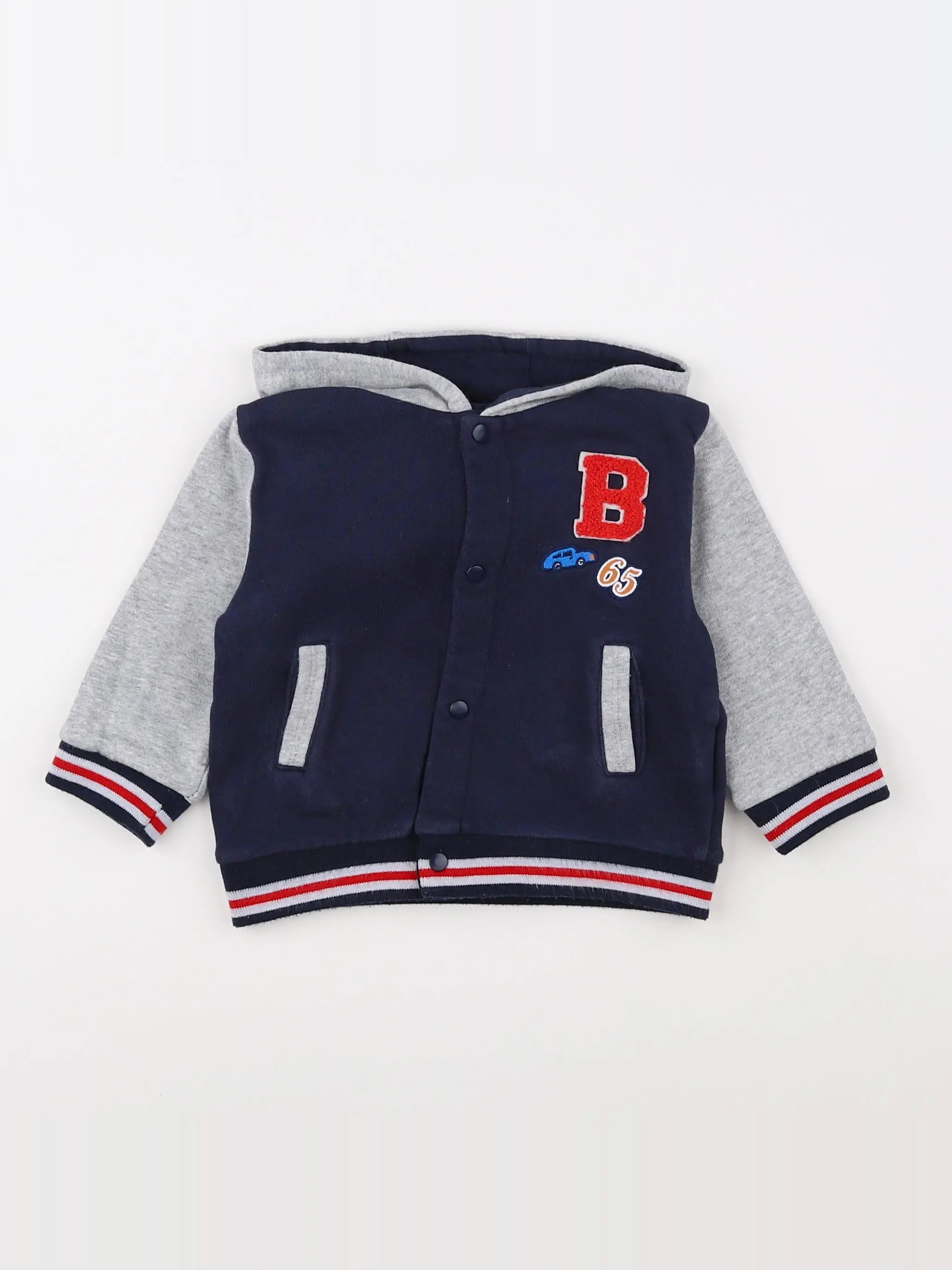 Boutchou - sweat bleu - 12 mois