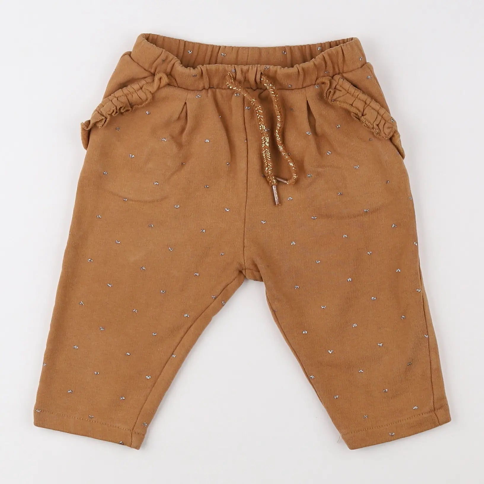 Vertbaudet - pantalon marron - 9 mois