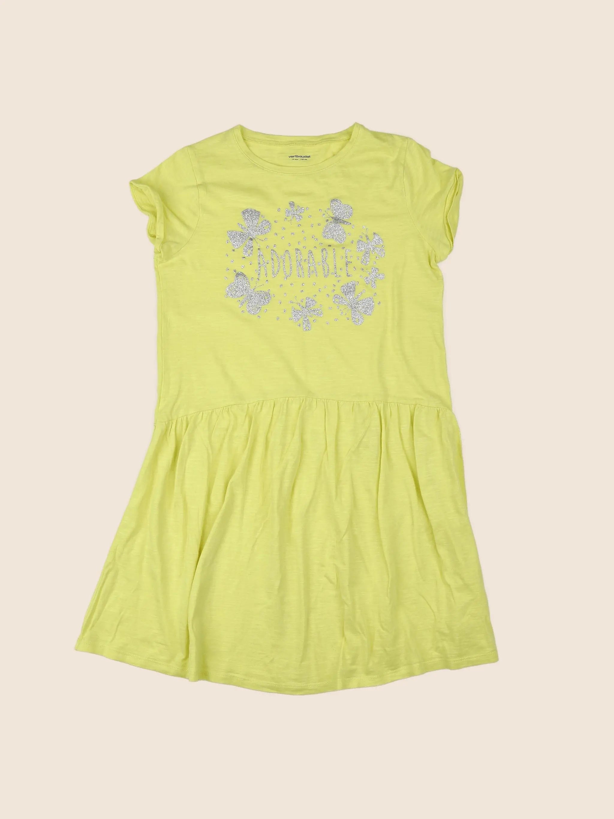 Vertbaudet - robe jaune - 12 ans