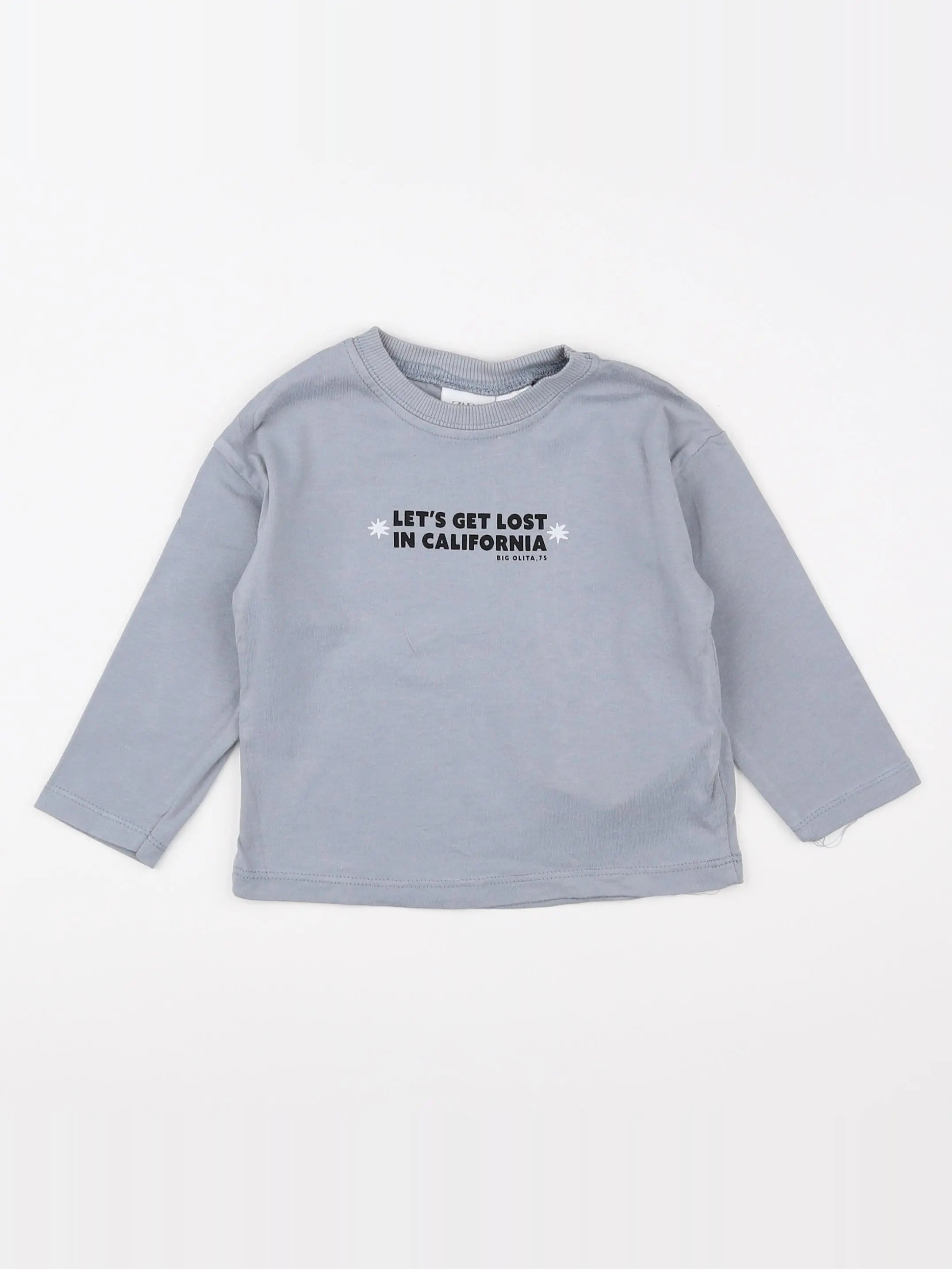 Zara - tee-shirt bleu - 9 mois