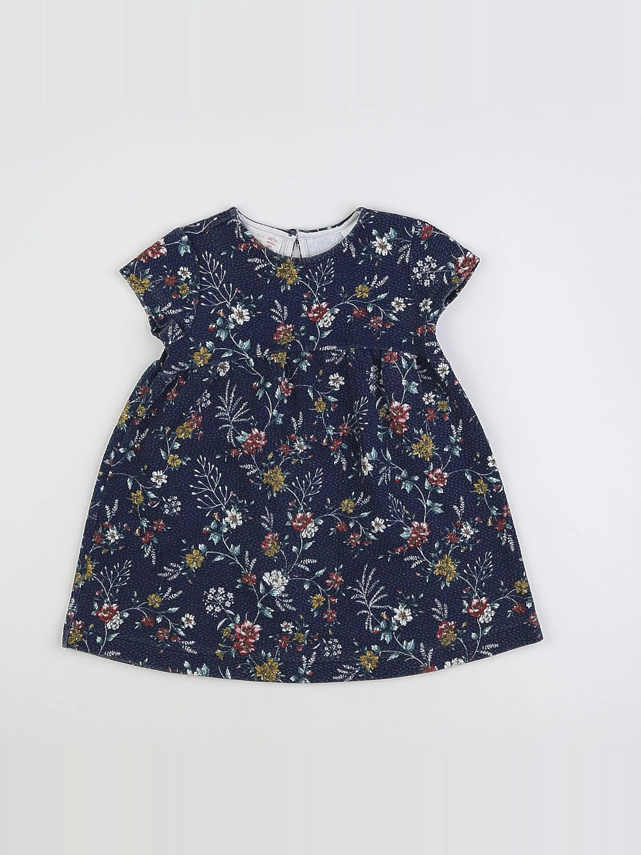 Zara - robe bleu - 12/18 mois