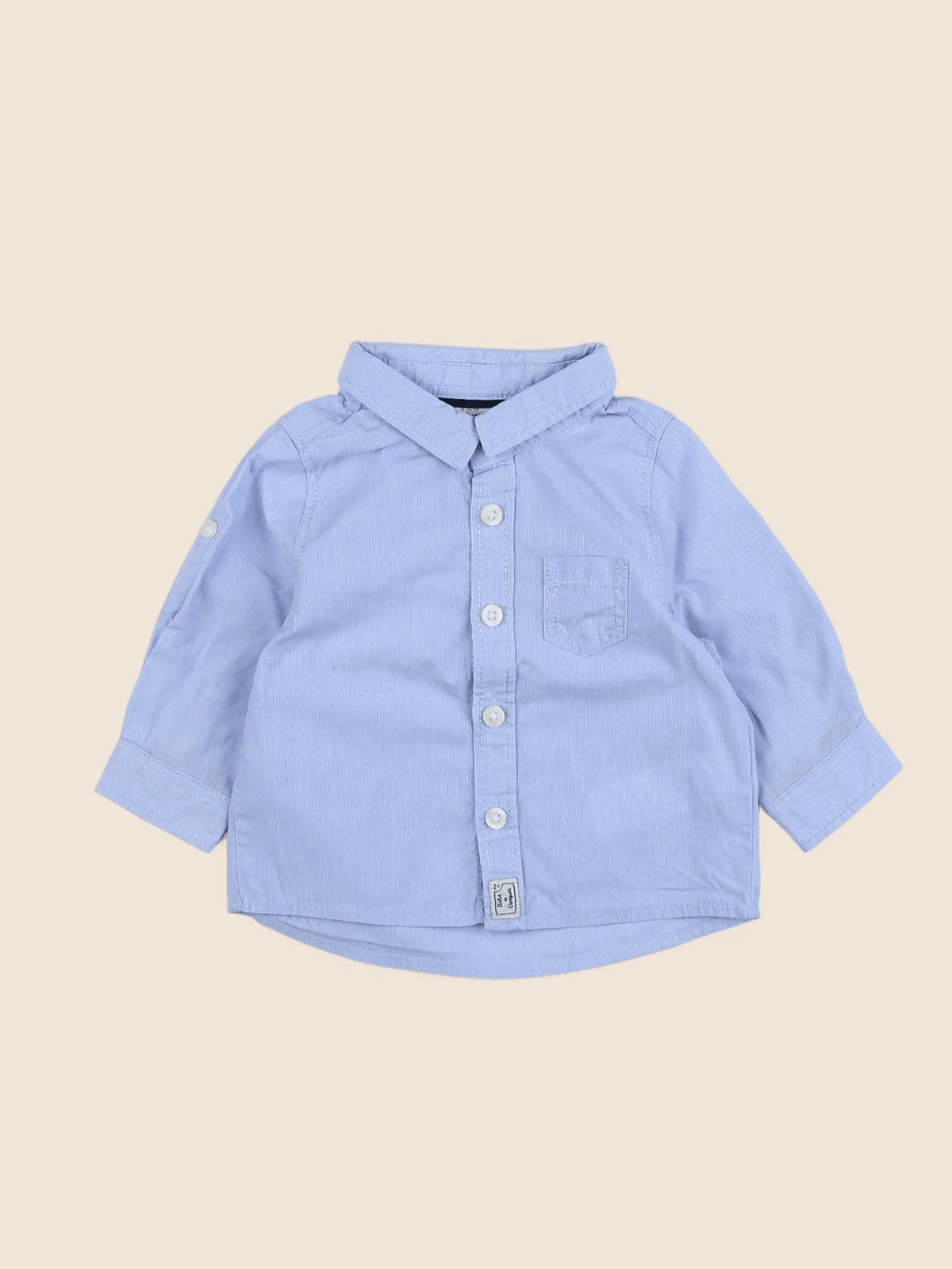 Tape à l'oeil - chemise bleu - 3 mois