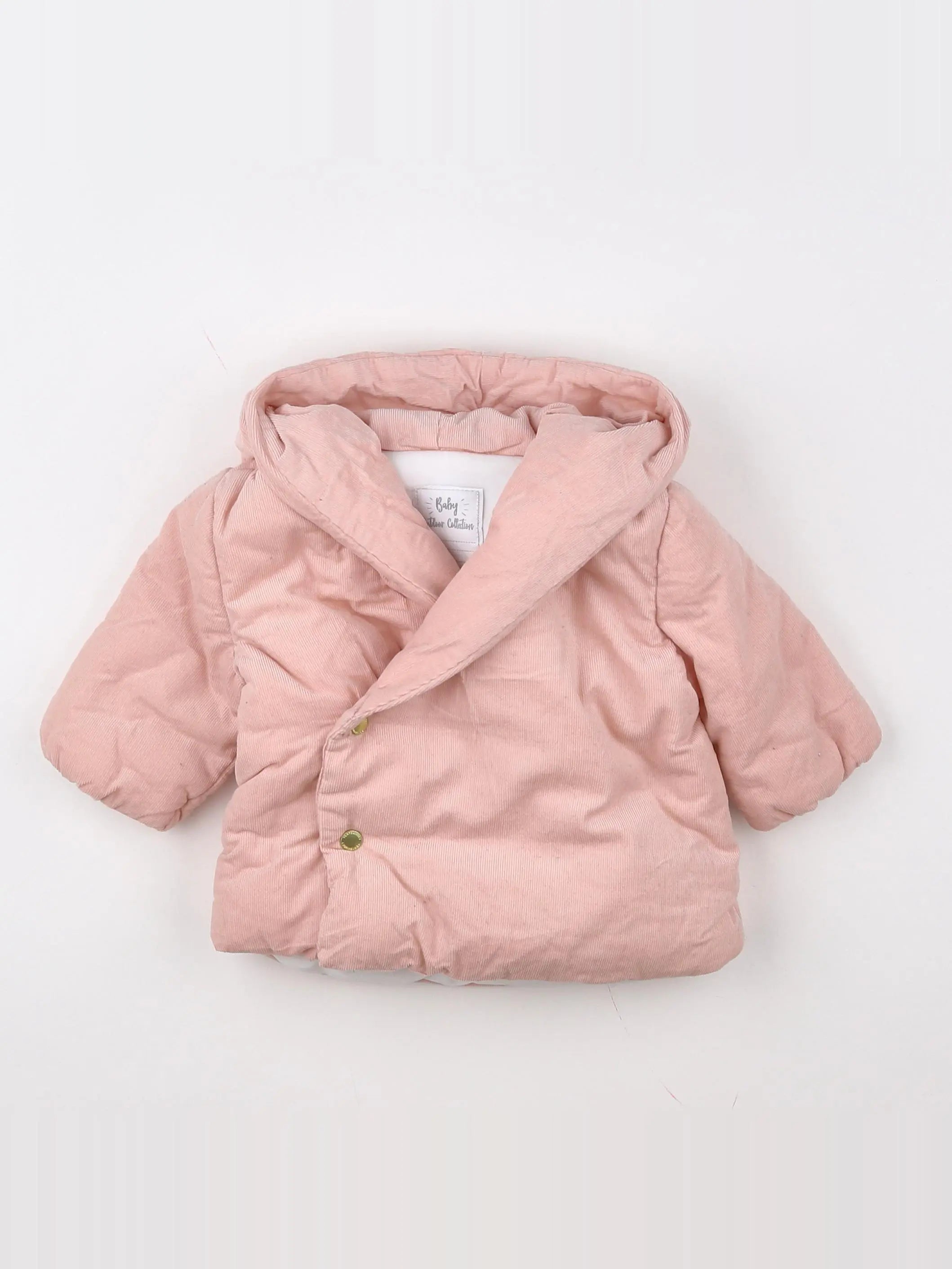 Vertbaudet - manteau rose - 3 mois