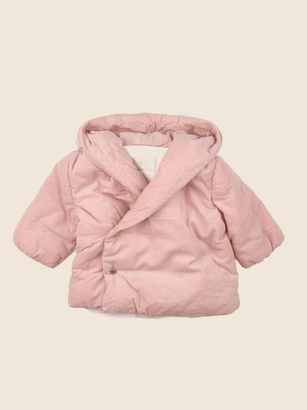 Vertbaudet - manteau rose - 3 mois
