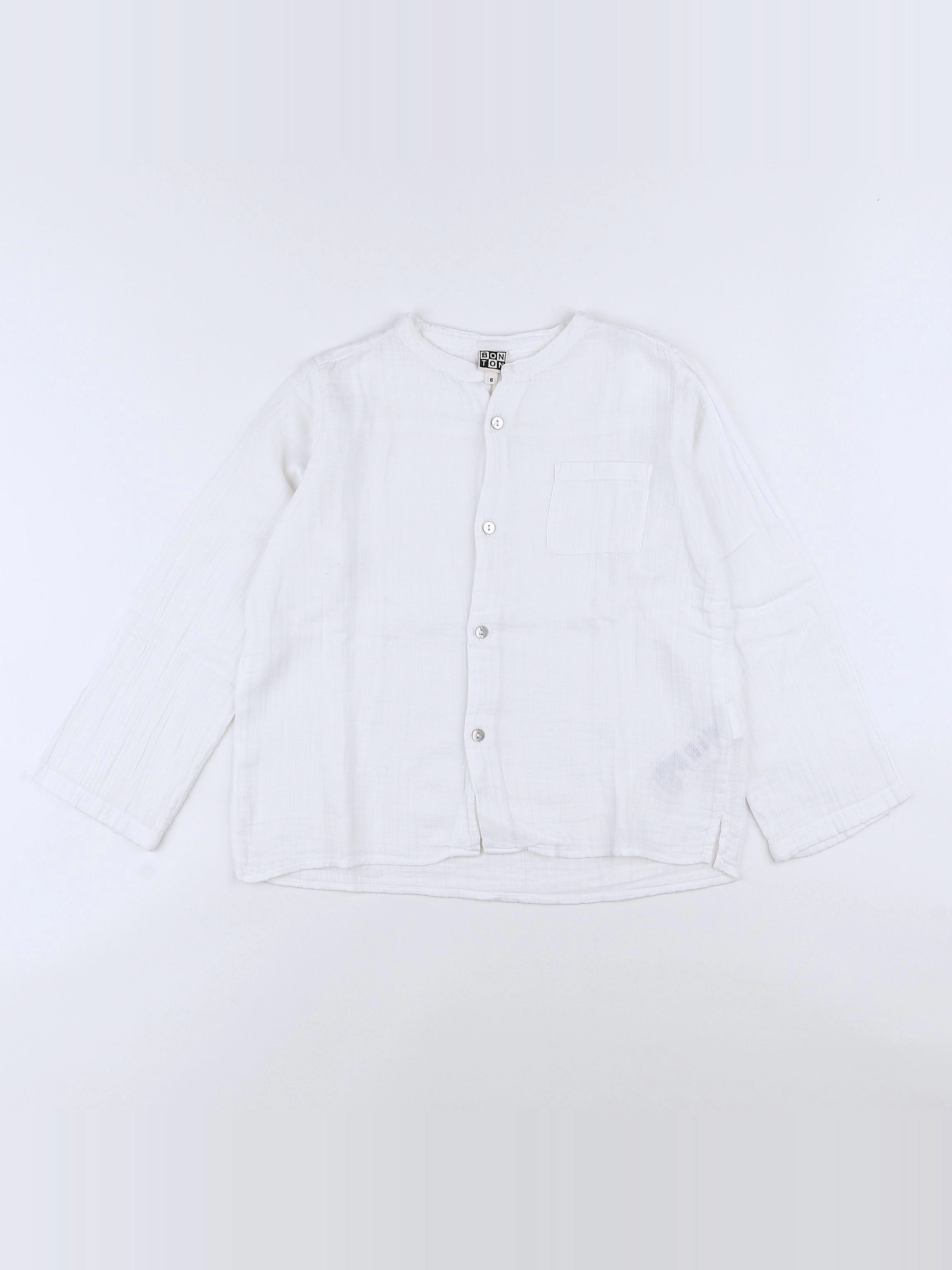 Bonton - chemise blanc - 6 ans