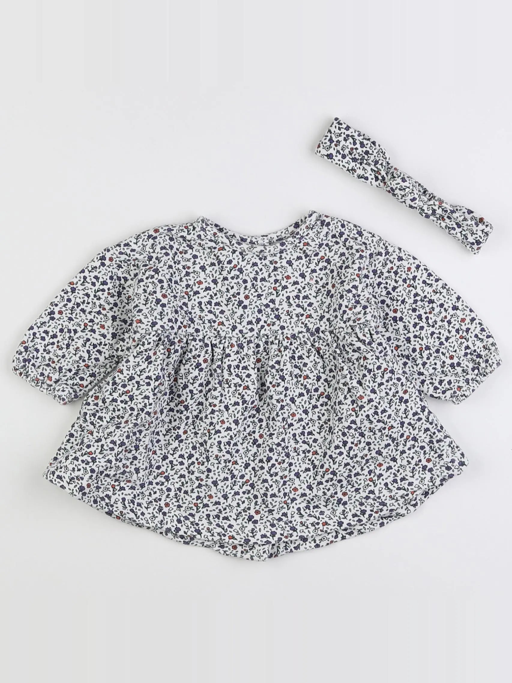 Vertbaudet - ensemble blanc, multicolore - 3 mois