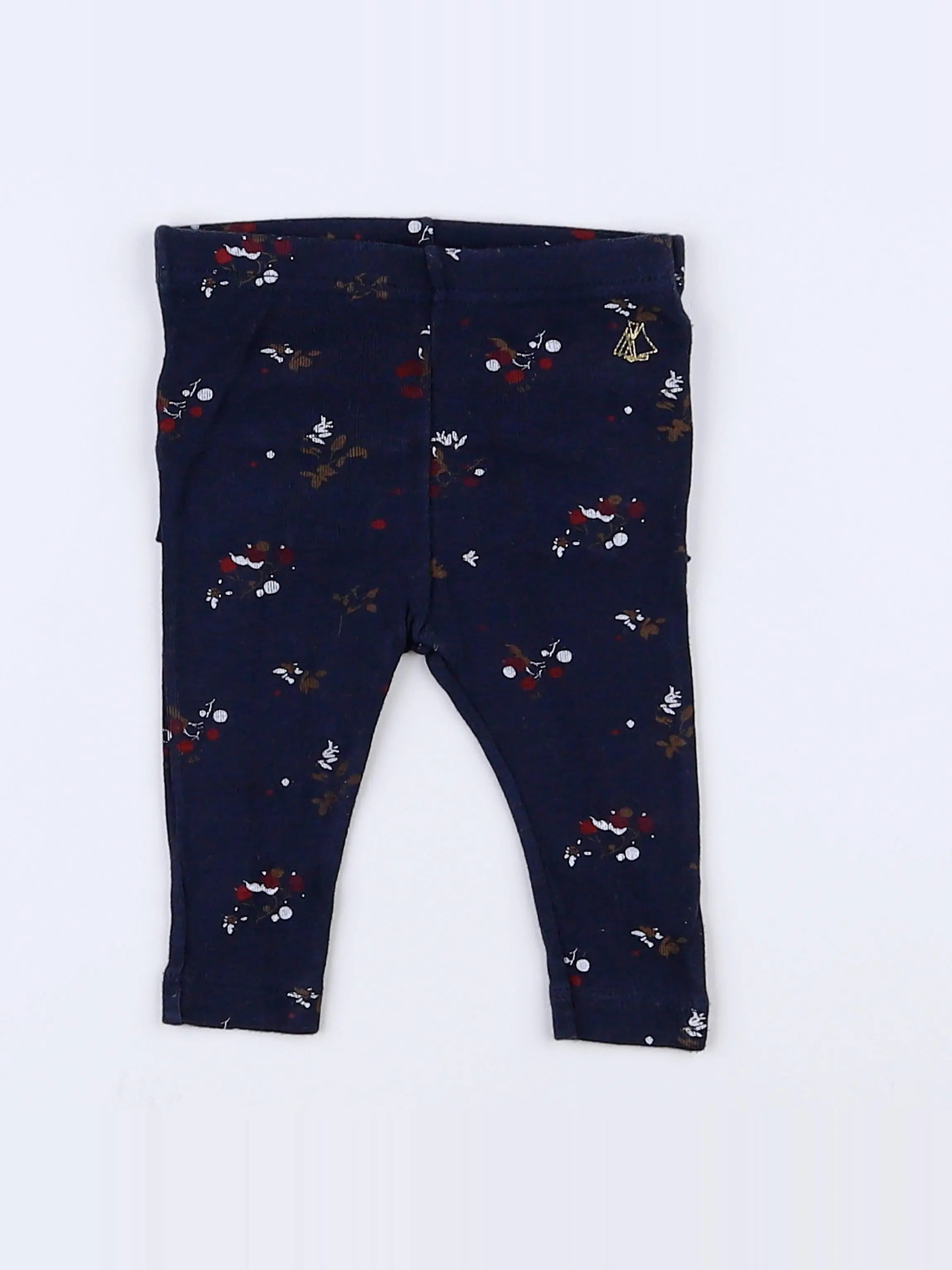 Petit Bateau - legging bleu - 3 mois