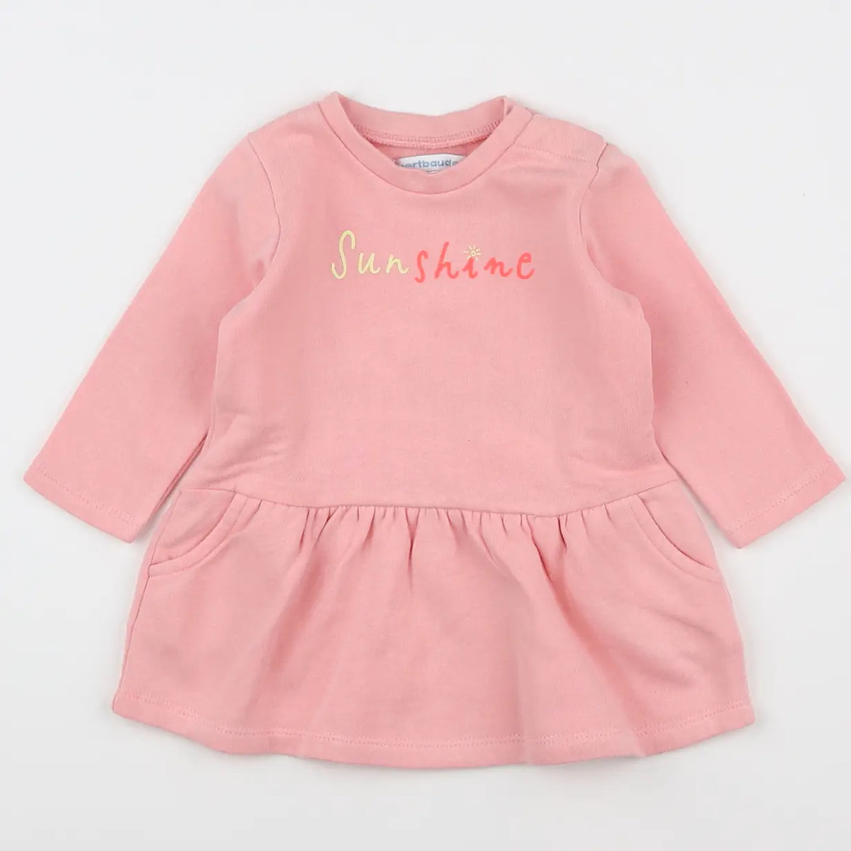 Vertbaudet - robe rose - 6 mois