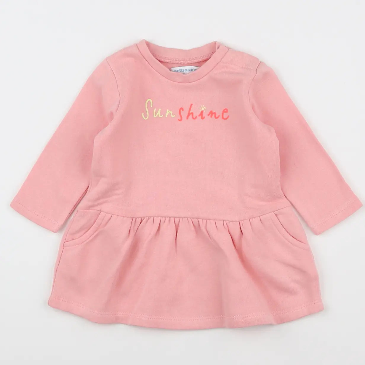 Vertbaudet - robe rose - 6 mois