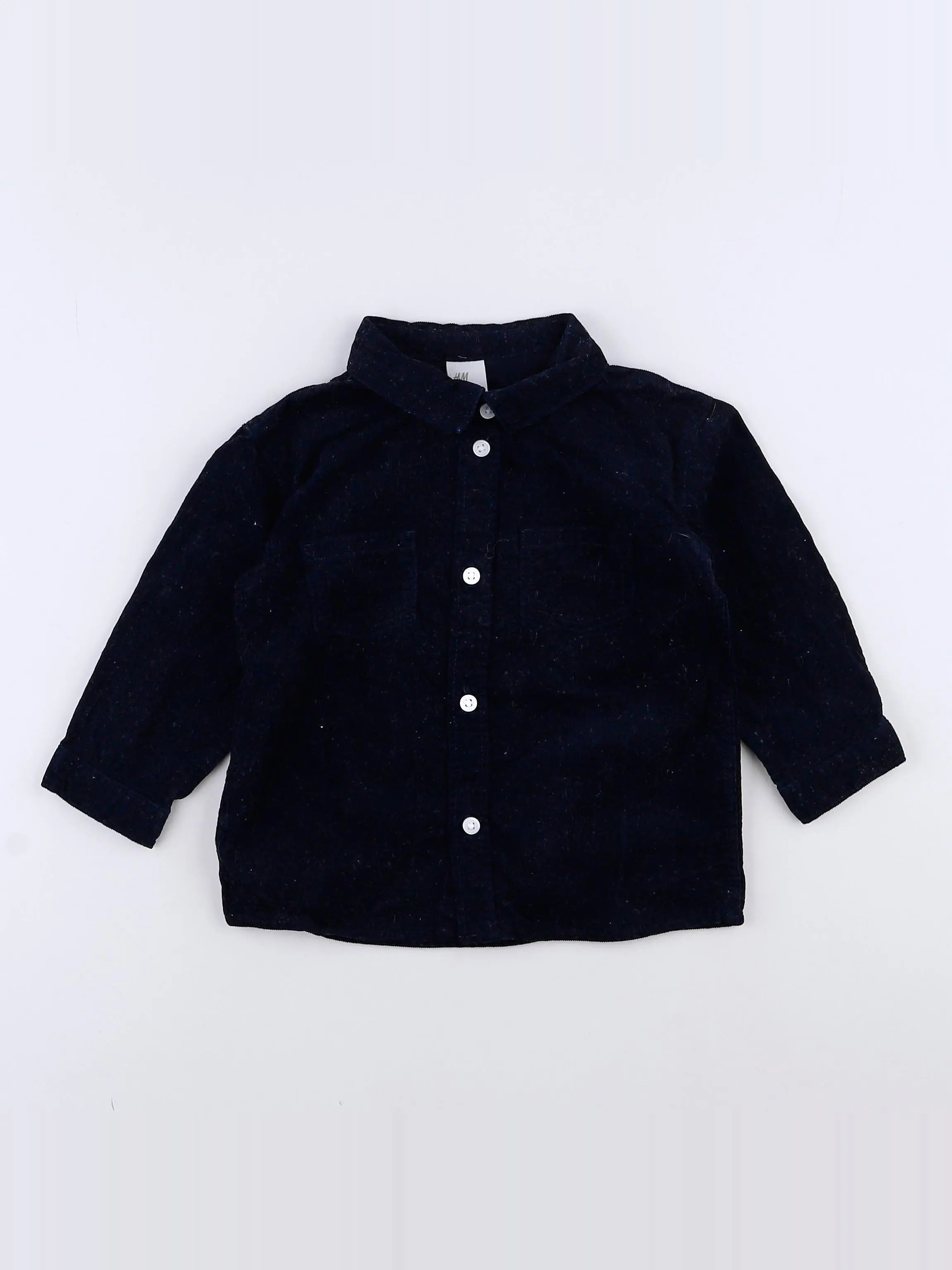 H&M - chemise bleu - 12 mois