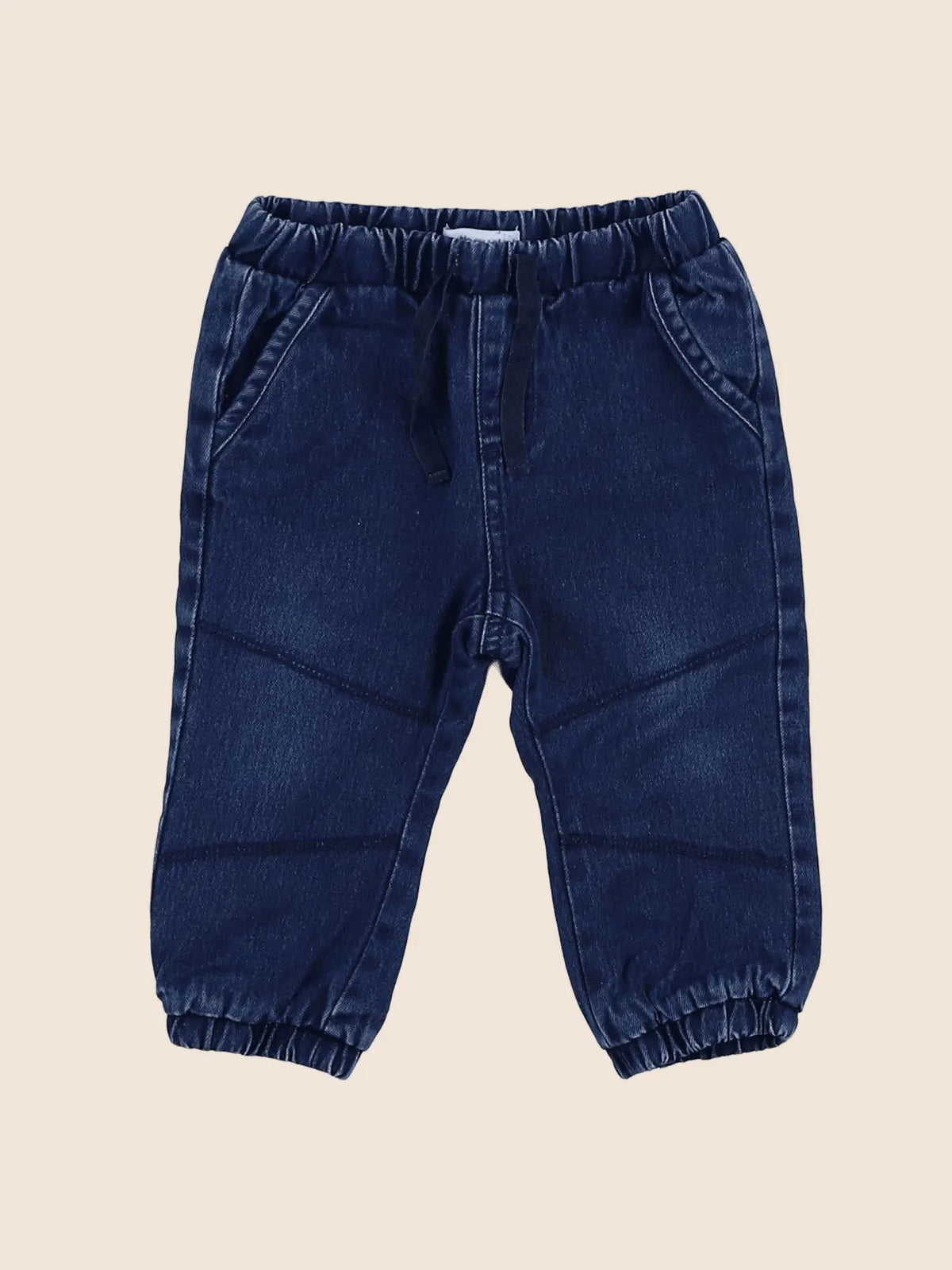 Vertbaudet - jean doublé bleu - 12 mois