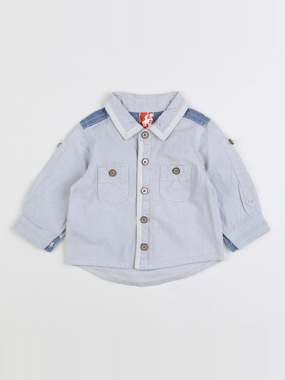 Tape à l'oeil - chemise bleu - 3 mois