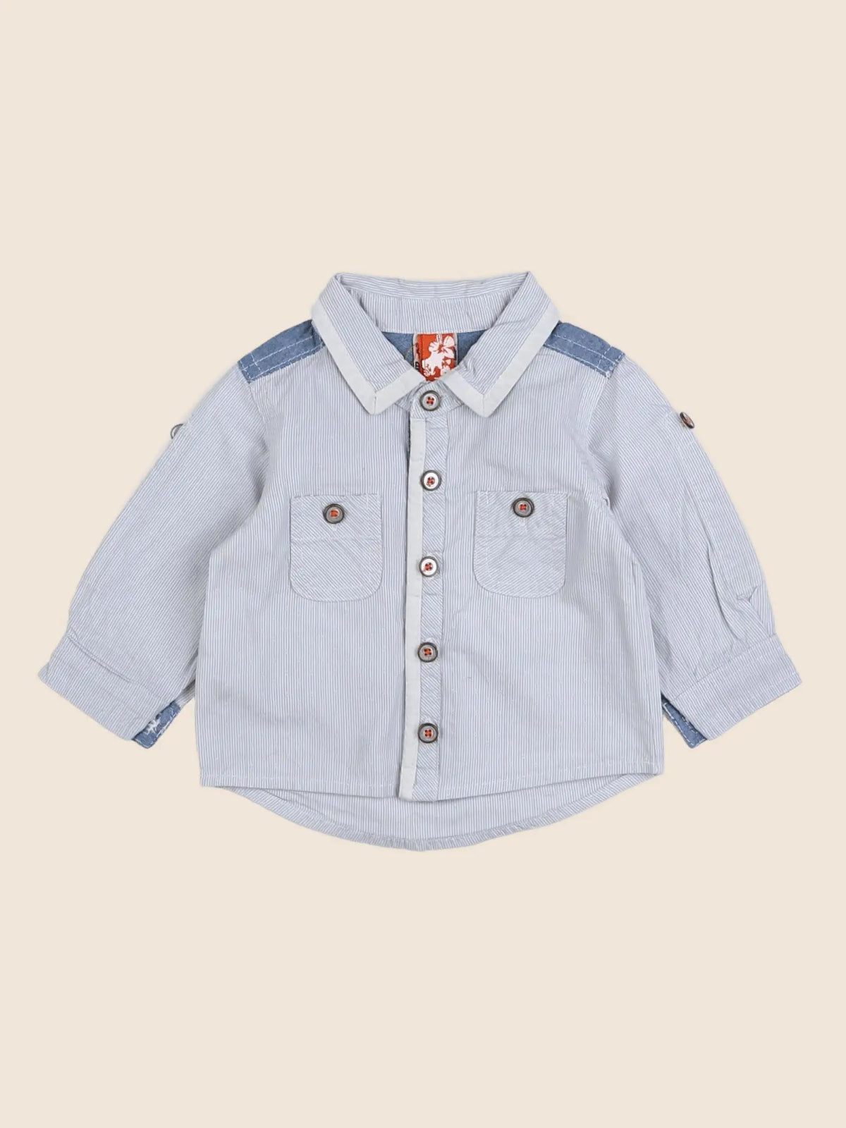 Tape à l'oeil - chemise bleu - 3 mois