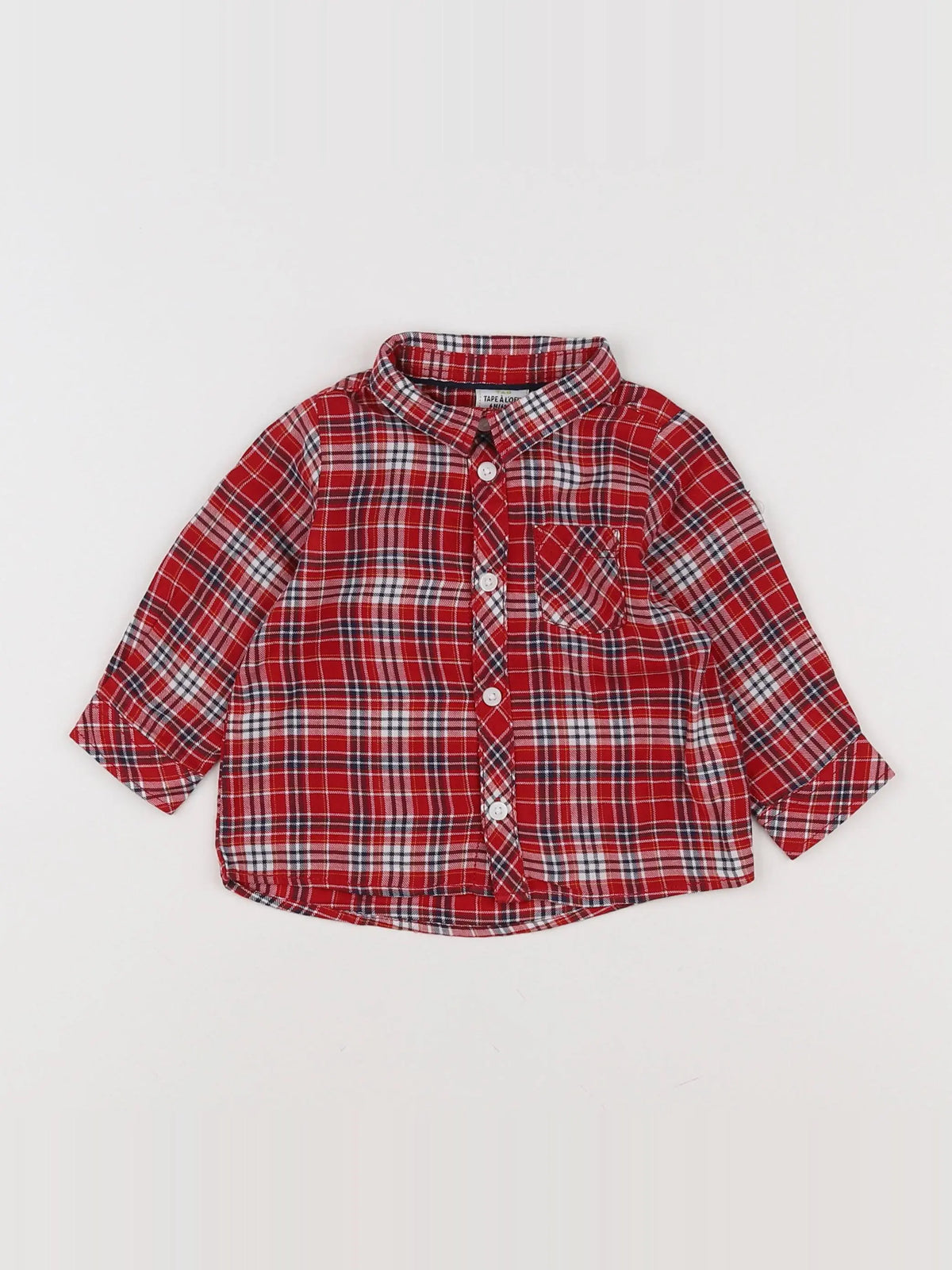 Tape à l'oeil - chemise rouge - 9 mois