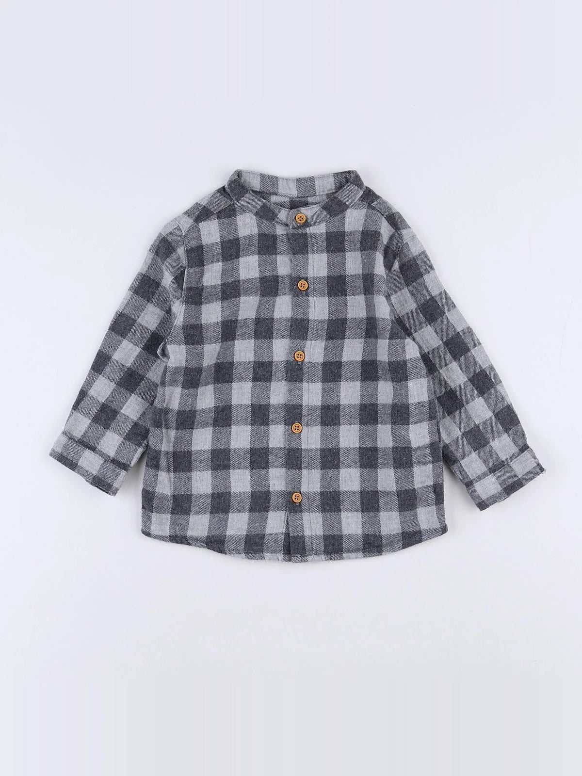 Boutchou - chemise gris - 12 mois