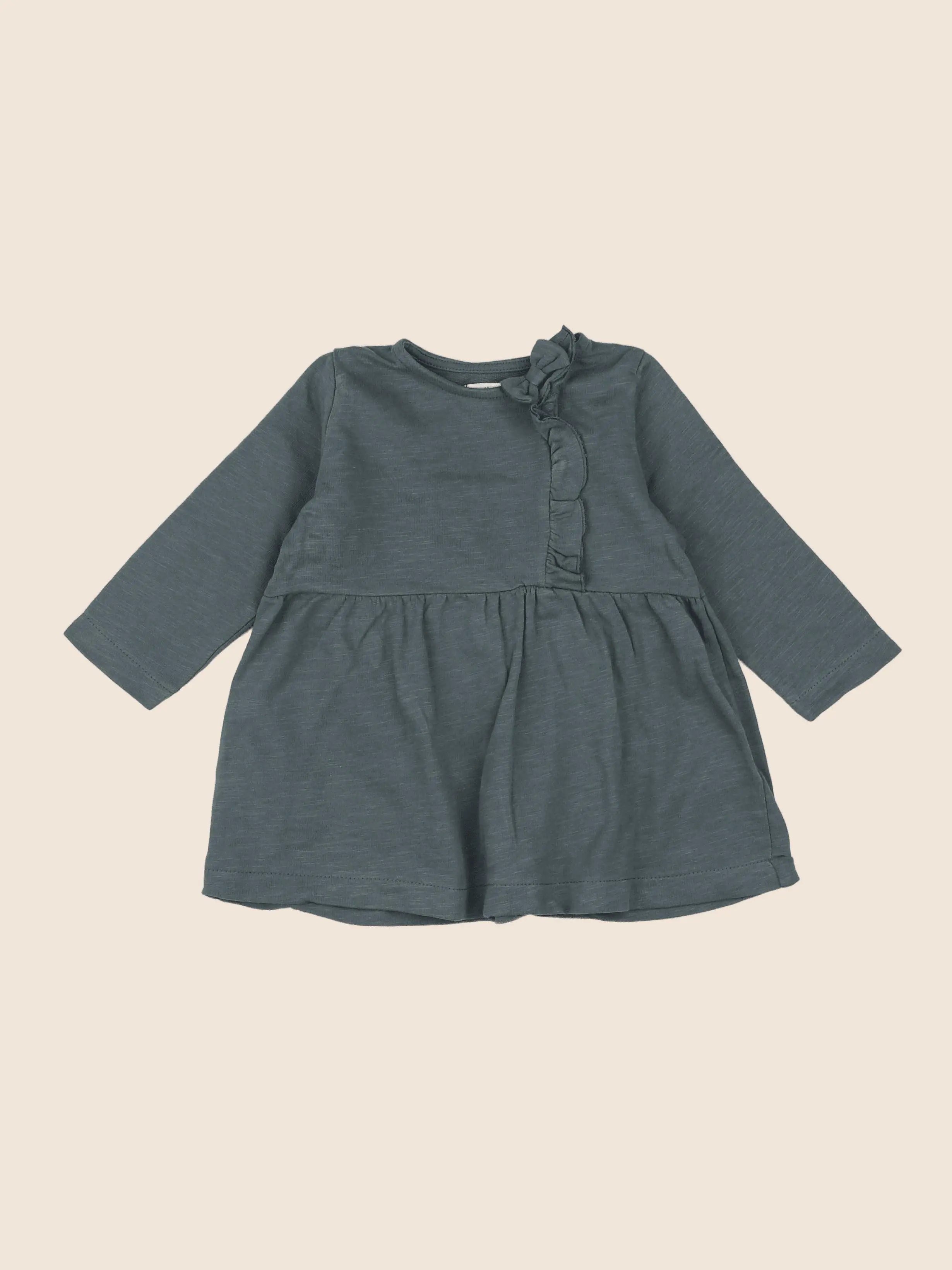 Vertbaudet - robe vert - 9 mois