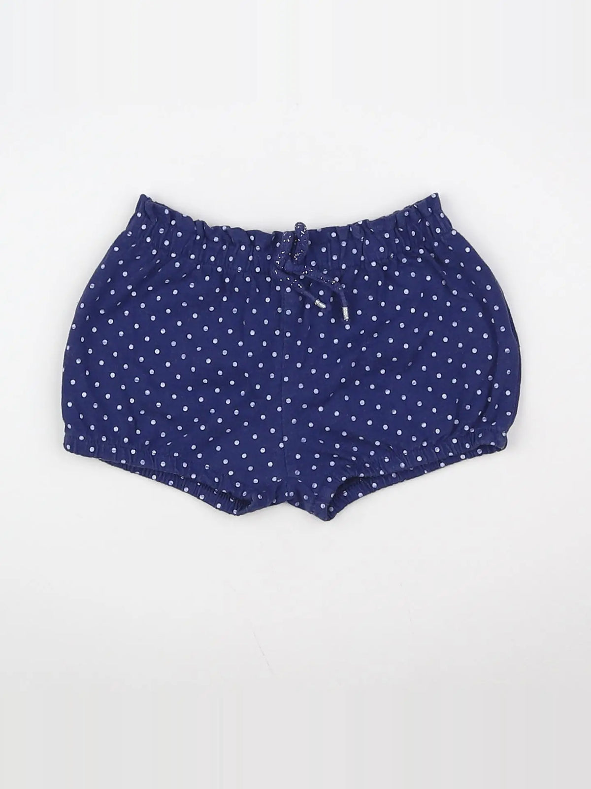 Vertbaudet - short bleu, blanc - 12 mois