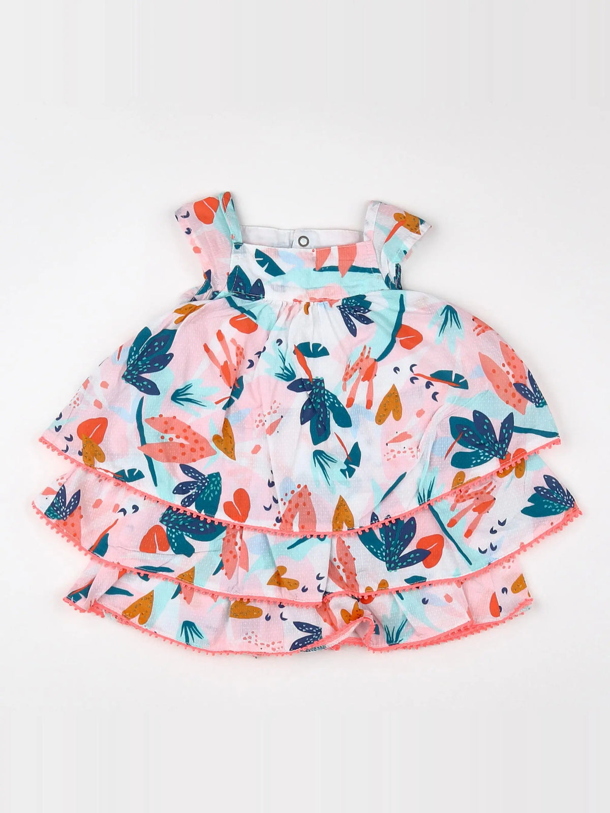 Catimini - robe blanc, rose - 6 mois