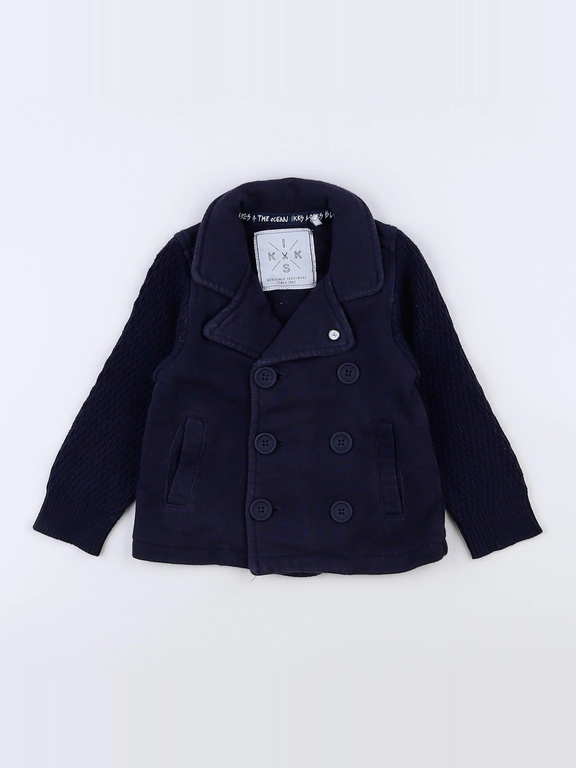 IKKS - veste bleu - 12 mois