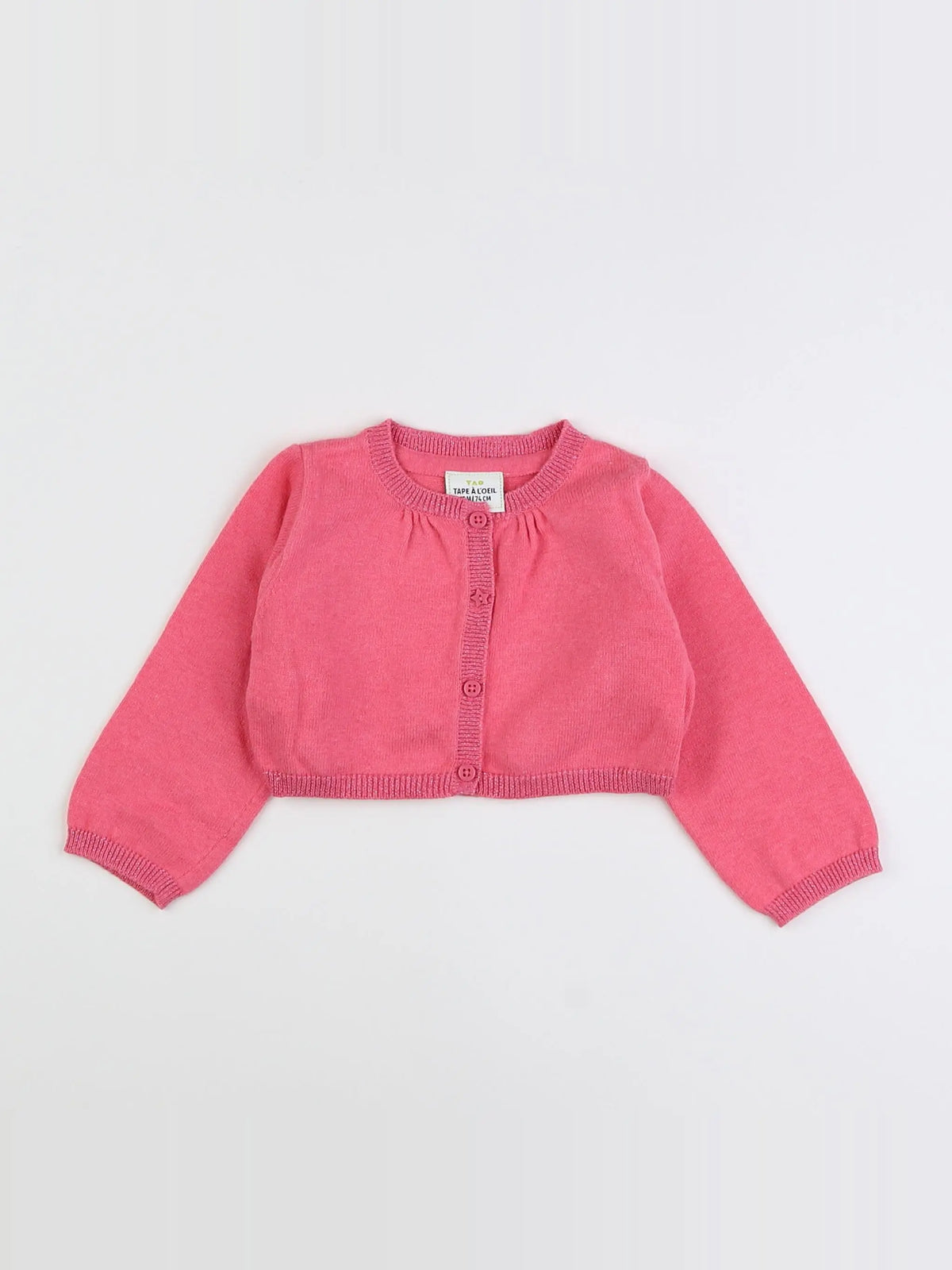 Tape à l'oeil - gilet rose - 12 mois
