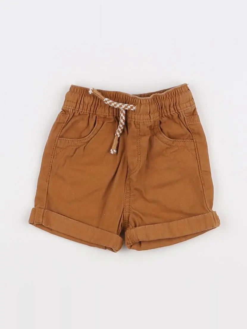 Vertbaudet - short marron - 3 mois