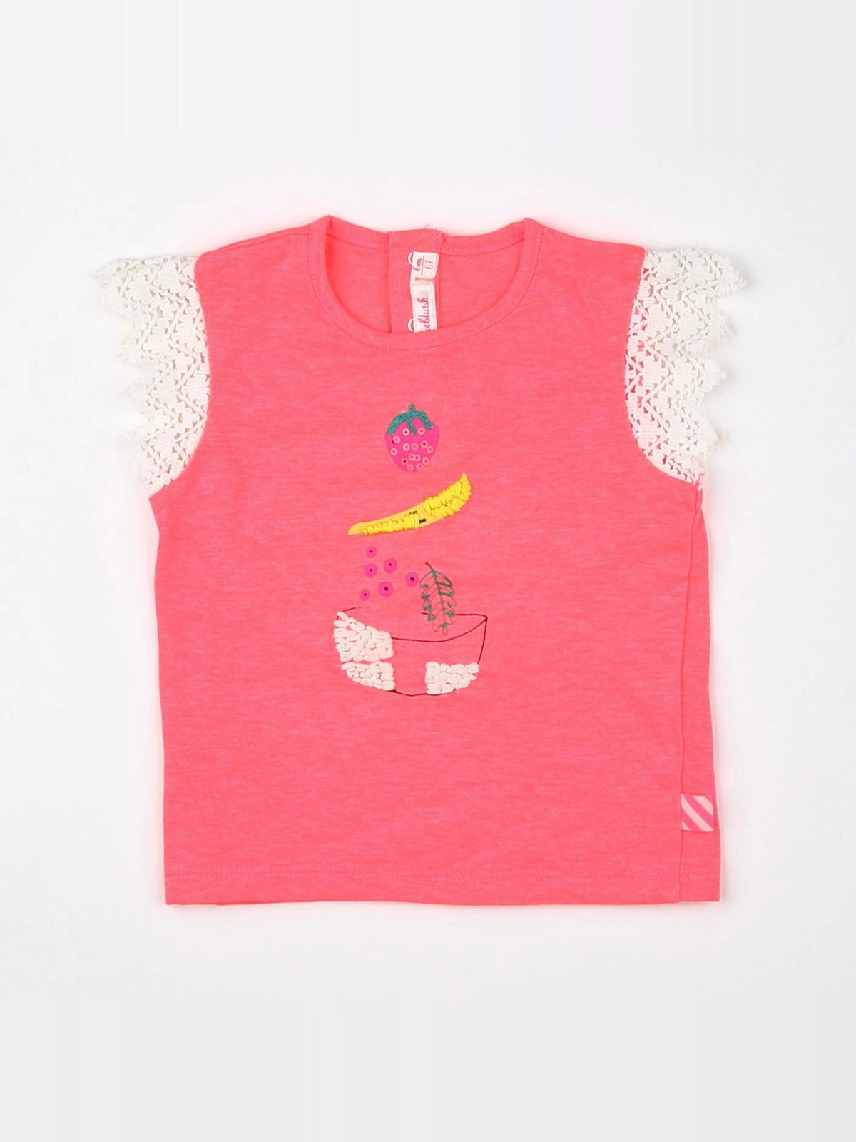 Billie Blush - tee-shirt rose fluo - 6 mois