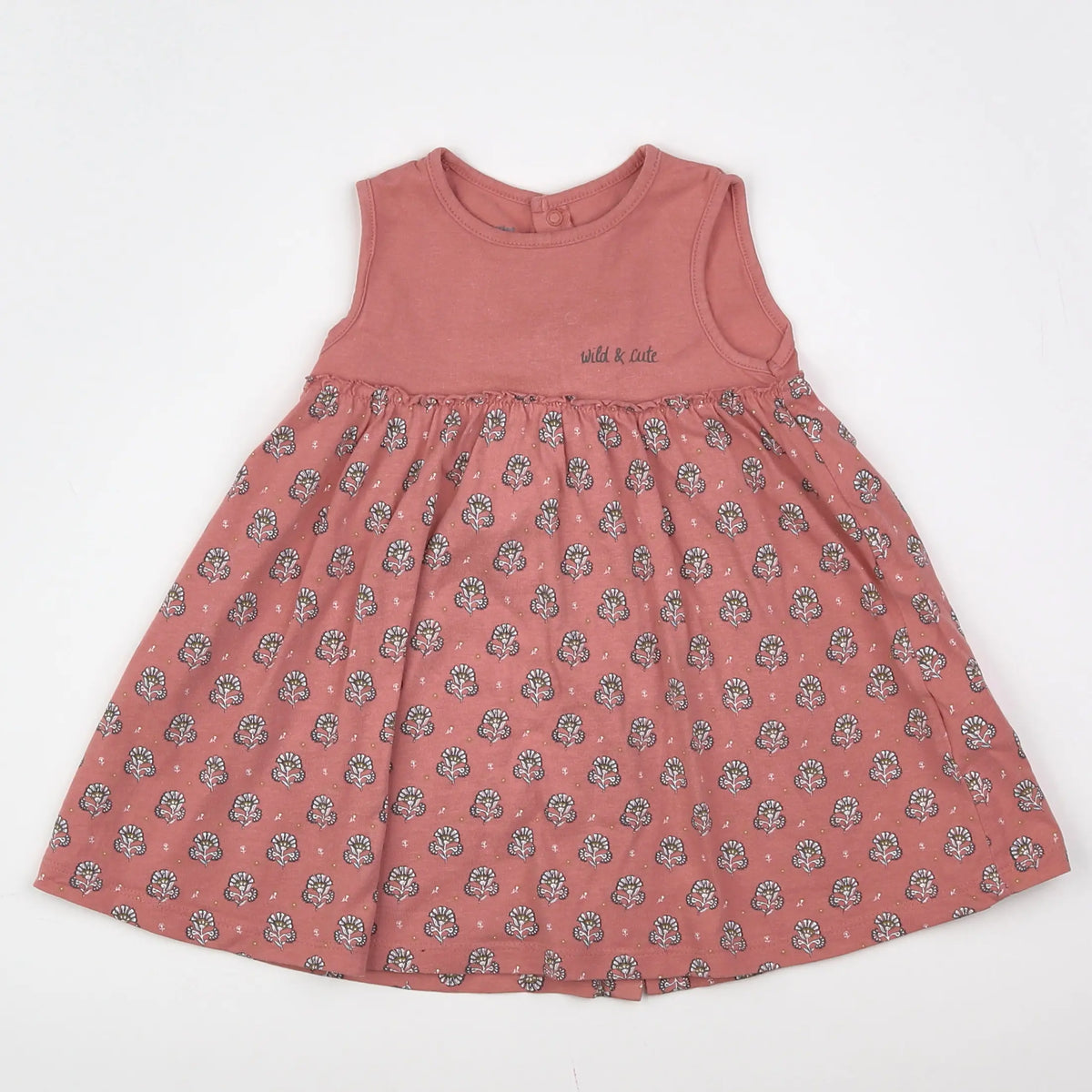 Vertbaudet - robe rose - 12 mois