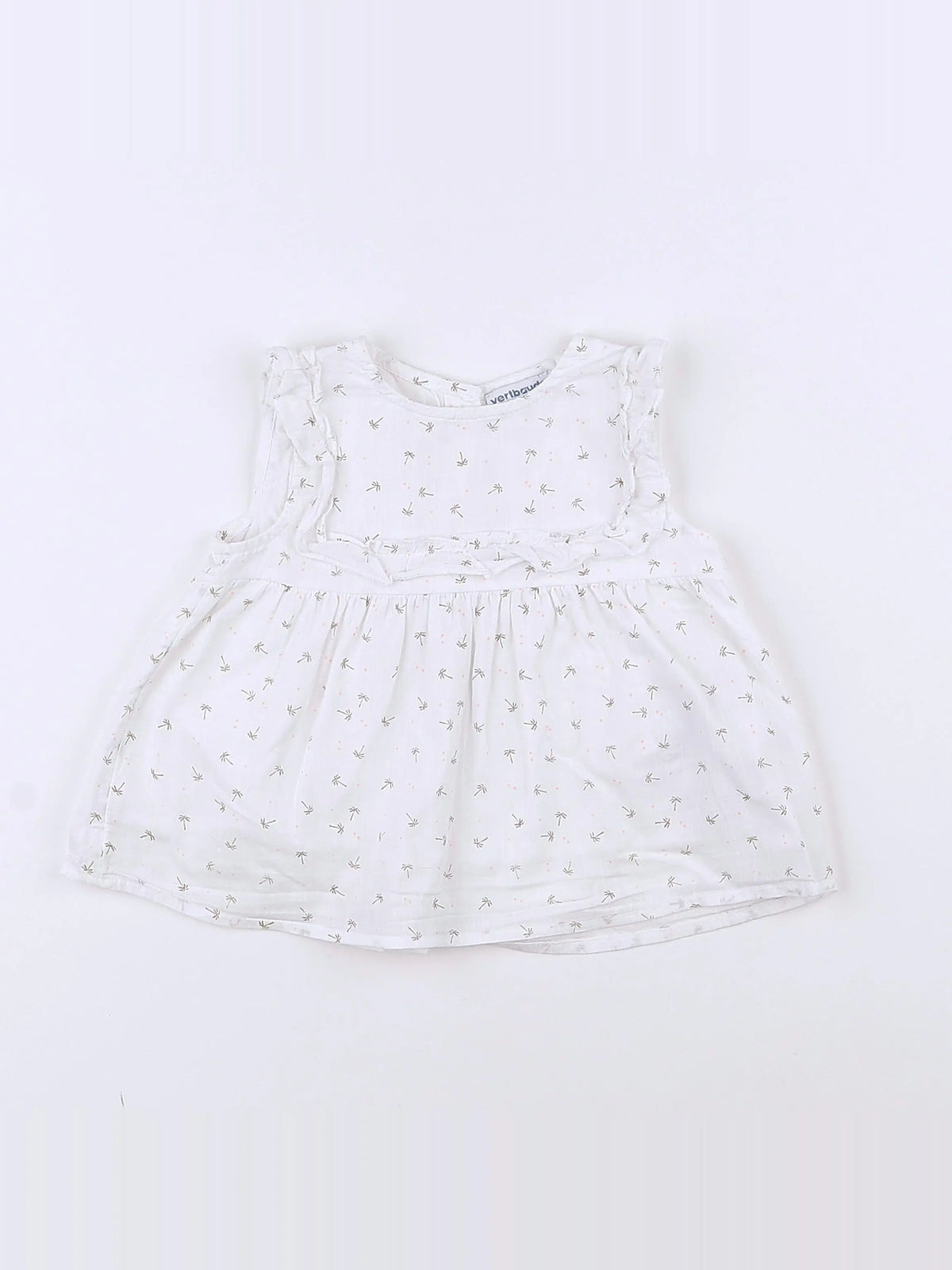 Vertbaudet - blouse blanc - 12 mois