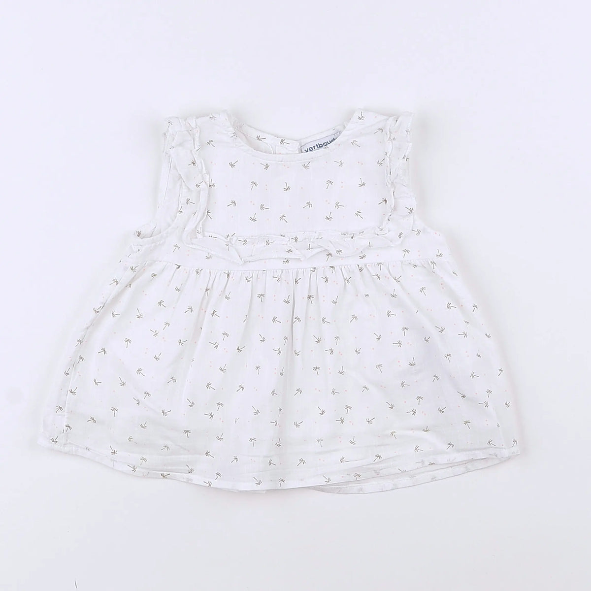Vertbaudet - blouse blanc - 12 mois