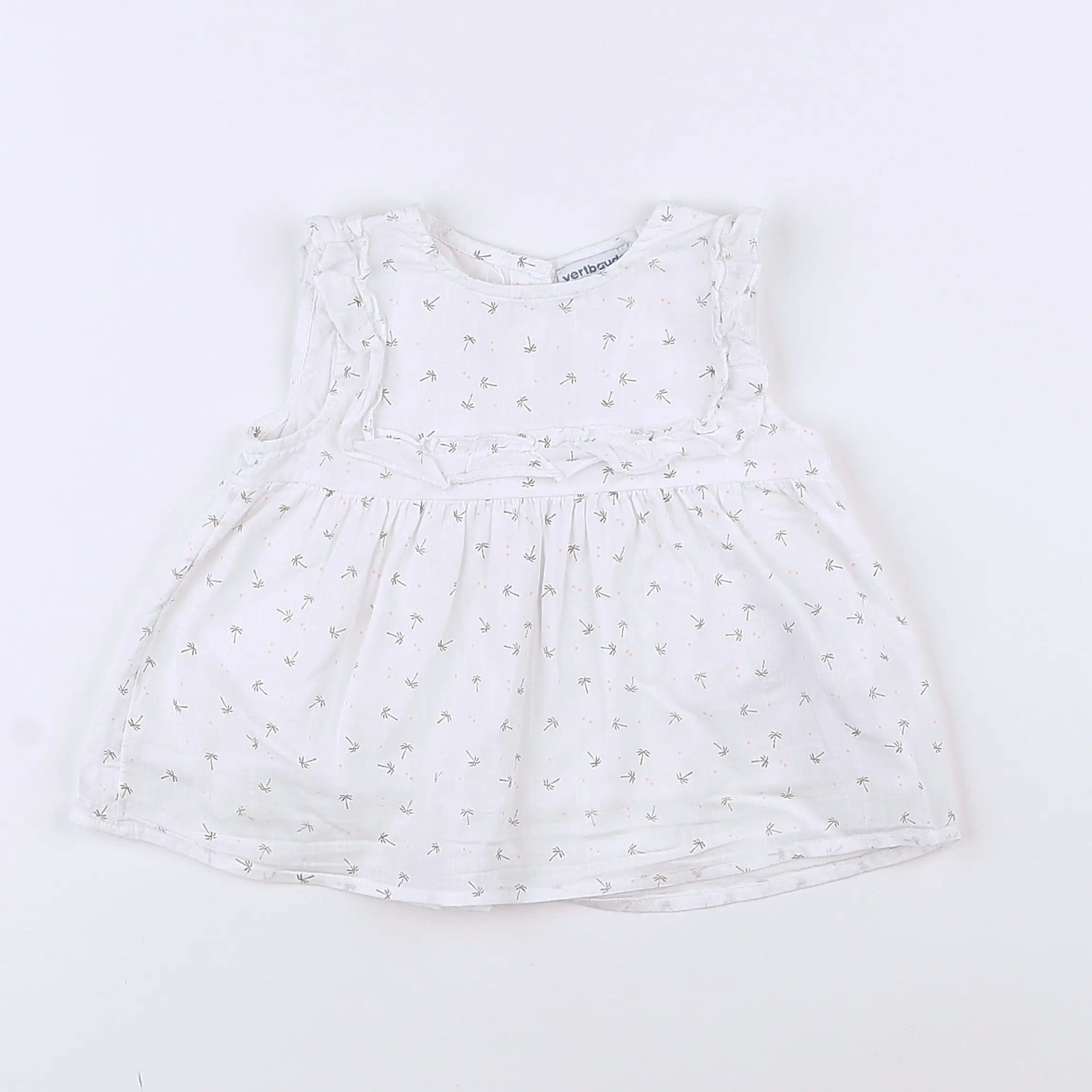 Vertbaudet - blouse blanc - 12 mois