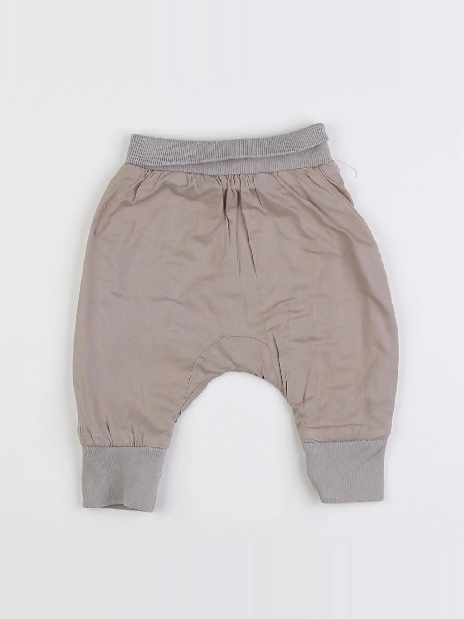 Vertbaudet - sarouel gris - 1 mois