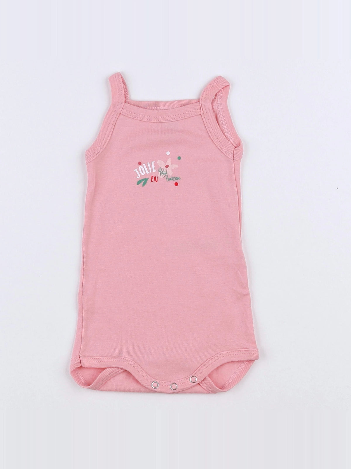 Petit Bateau - body rose - 3 mois
