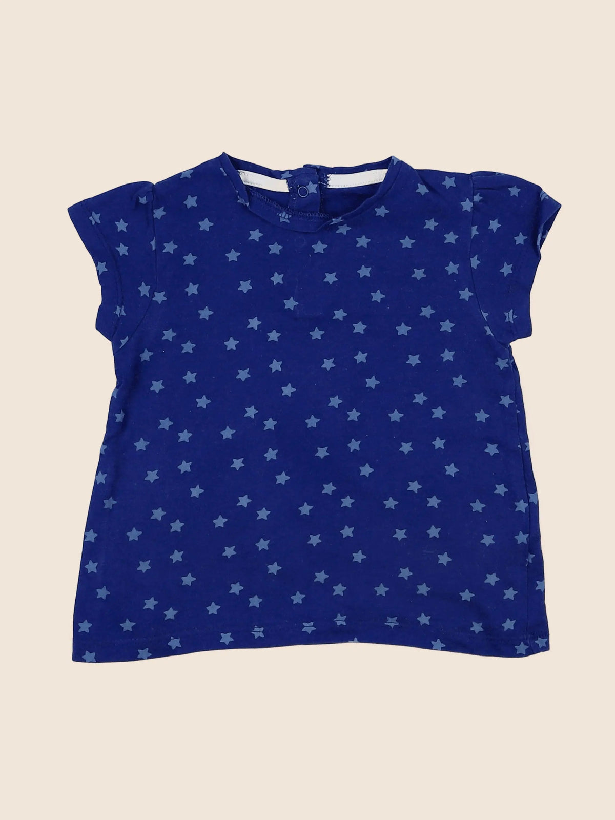 Vertbaudet - tee-shirt bleu - 12 mois
