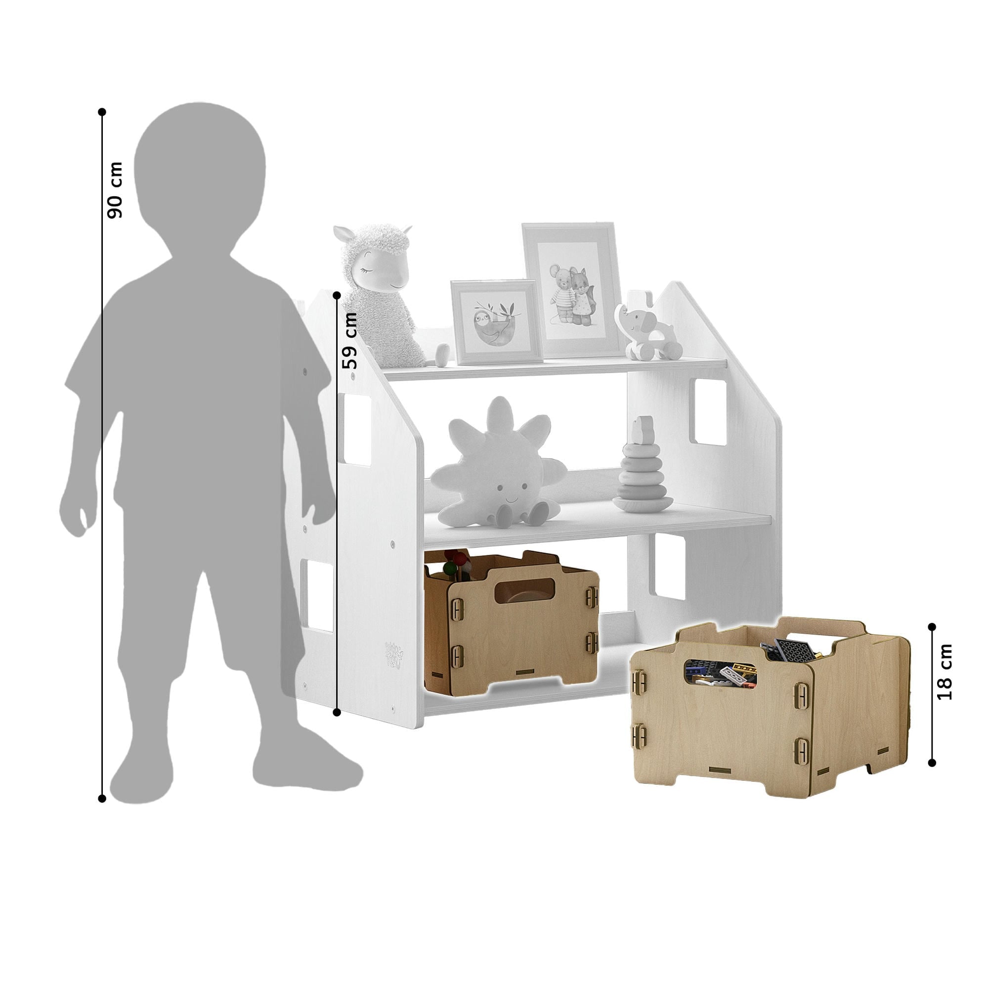 Boîte de rangement pour jouets