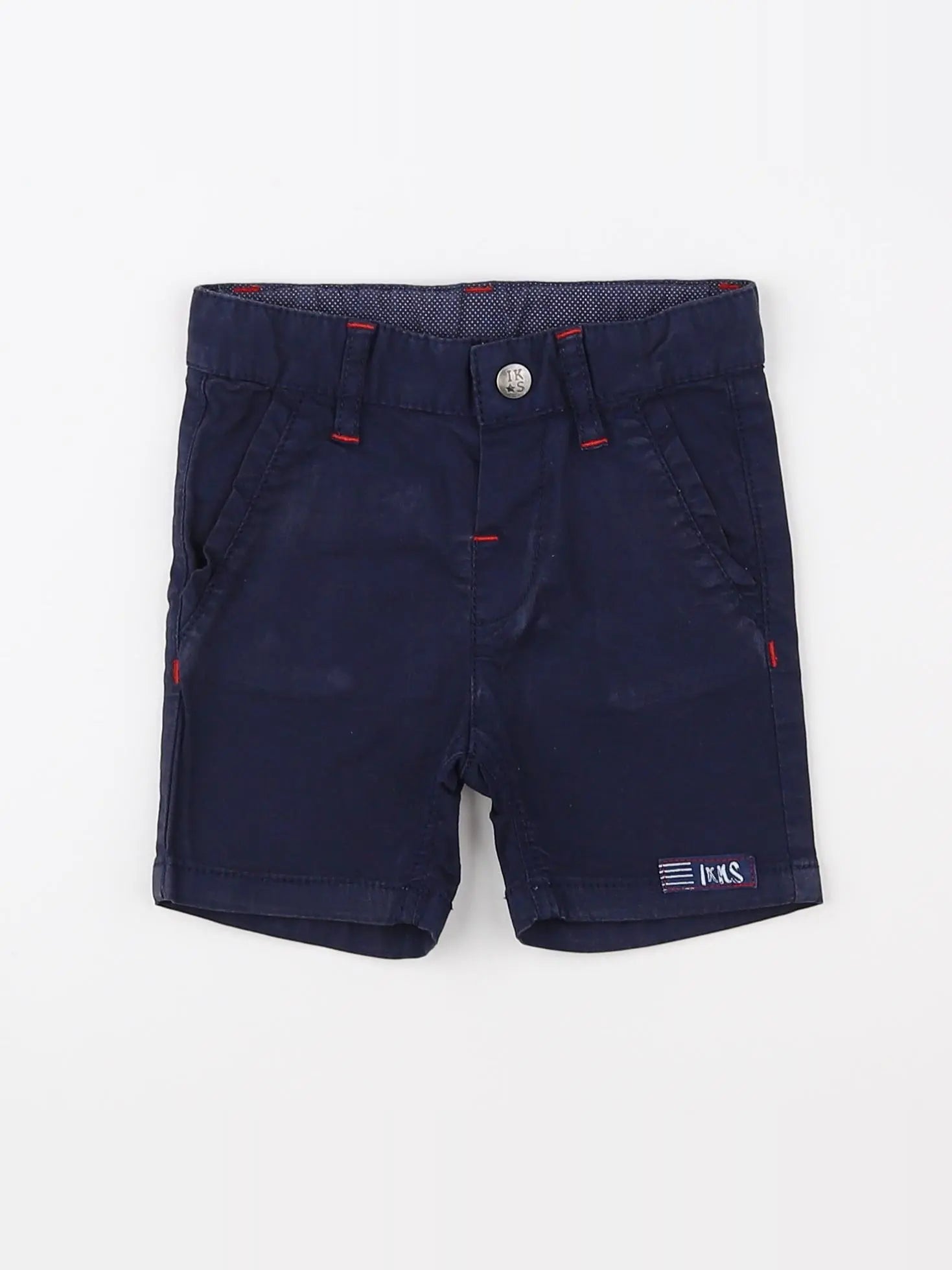 IKKS - short bleu - 6 mois