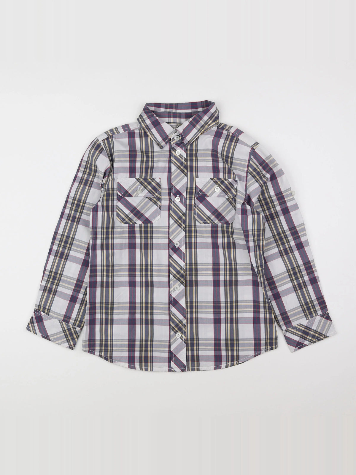 Tape à l'oeil - chemise blanc, gris - 10 ans