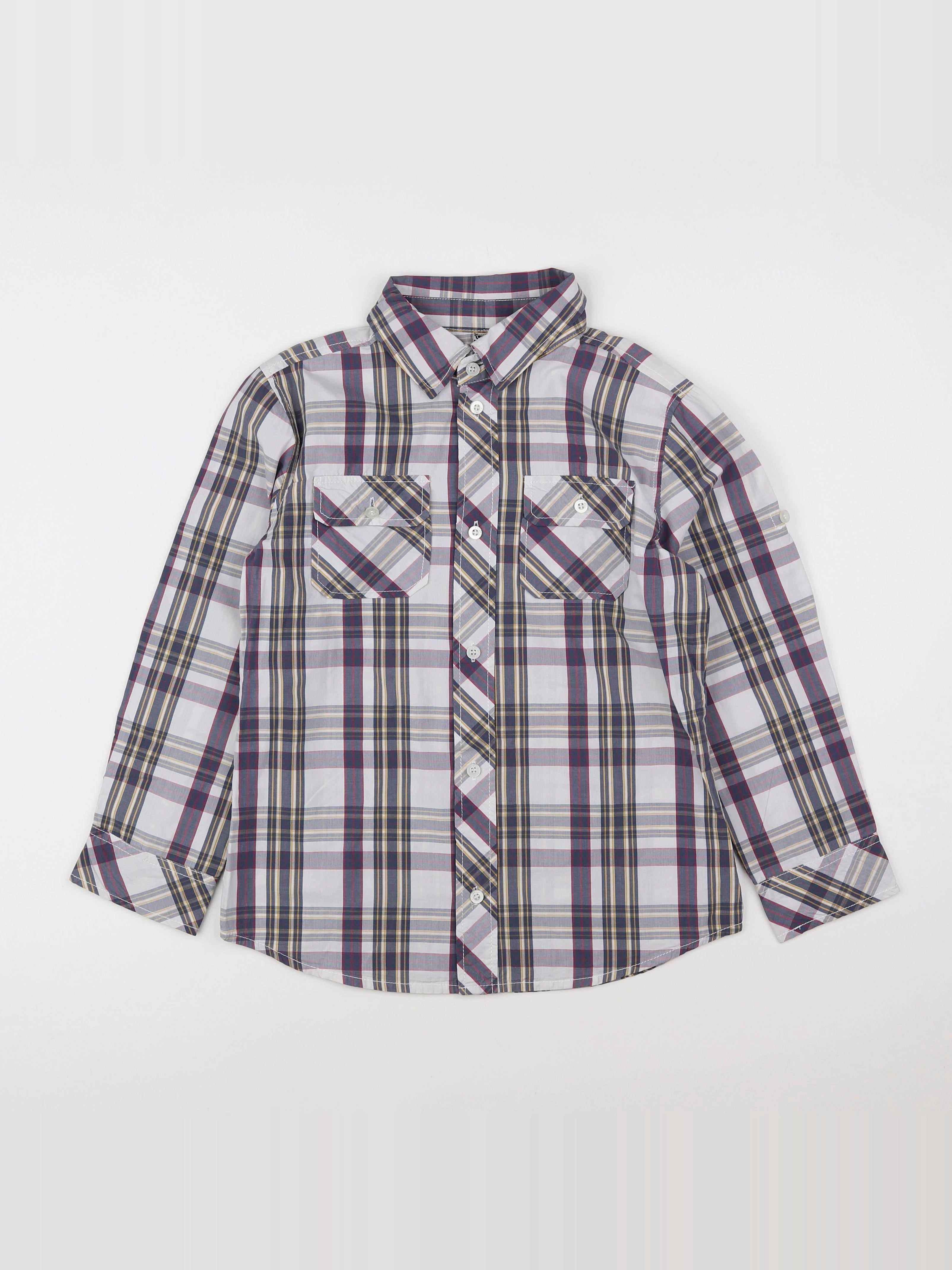 Tape à l'oeil - chemise blanc, gris - 10 ans