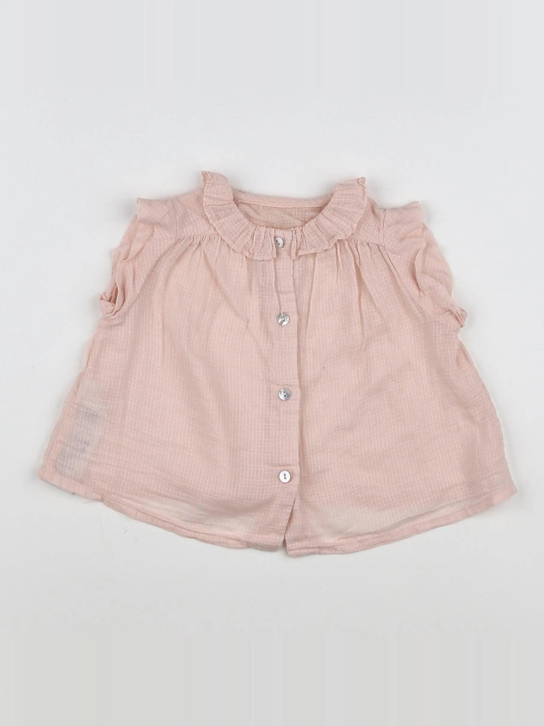 Bonton - blouse rose - 6 mois