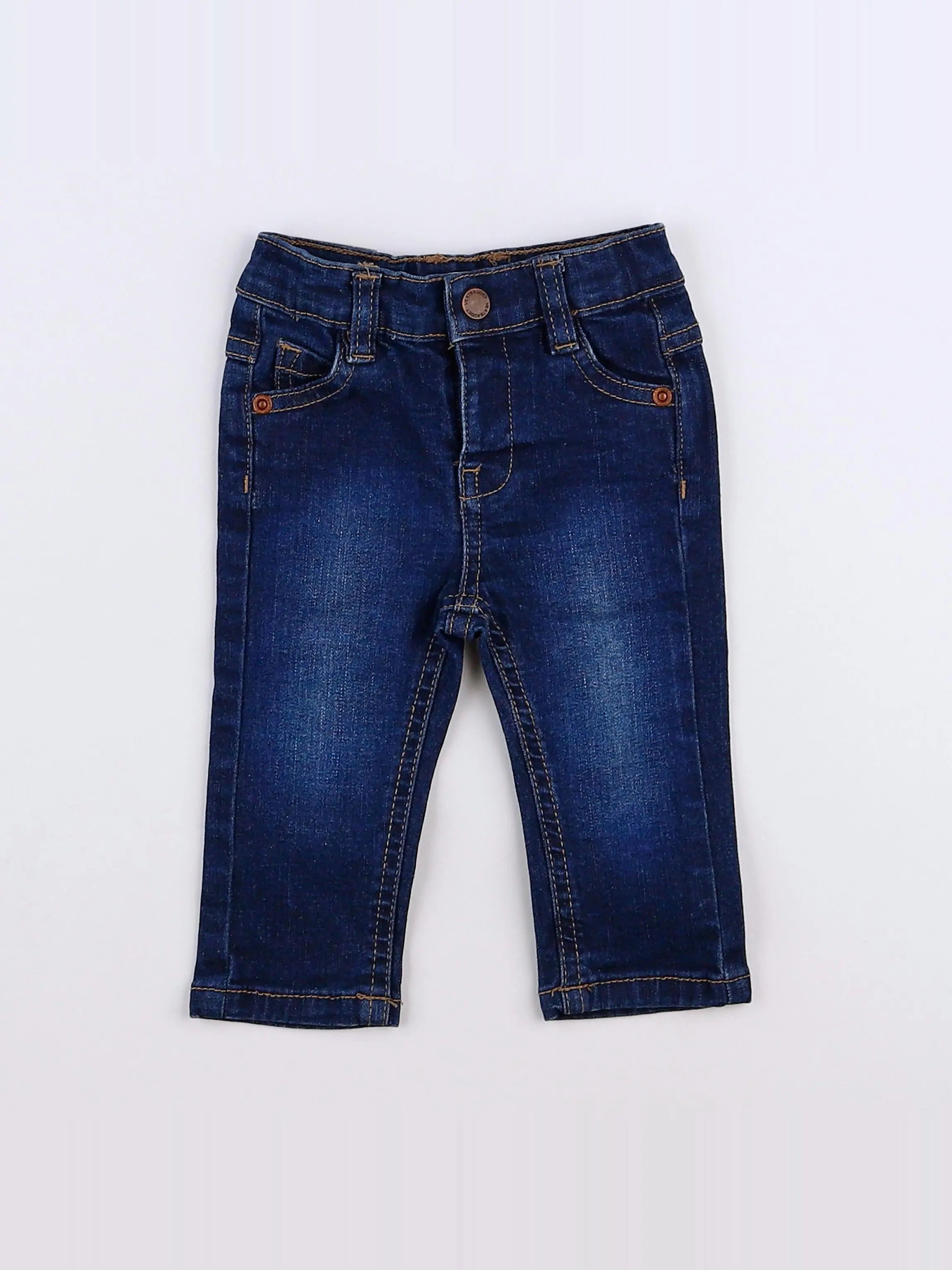 Vertbaudet - jean bleu - 3 mois