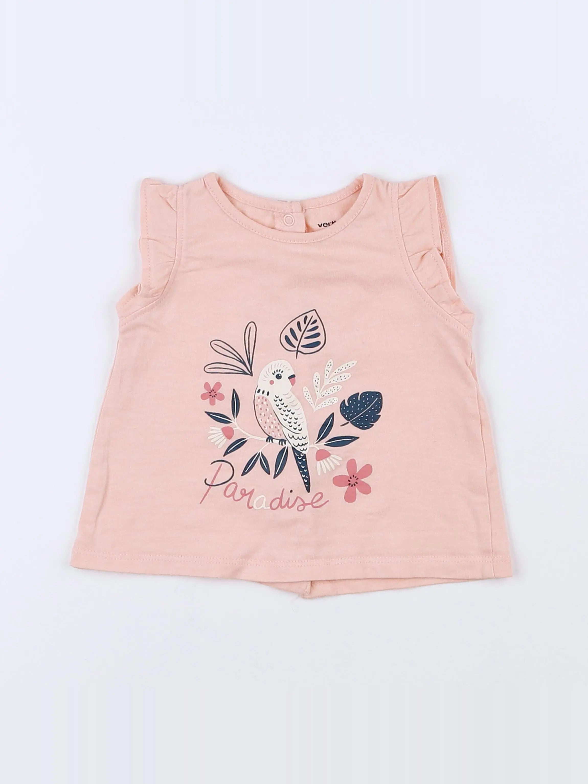 Vertbaudet - débardeur rose - 3 mois