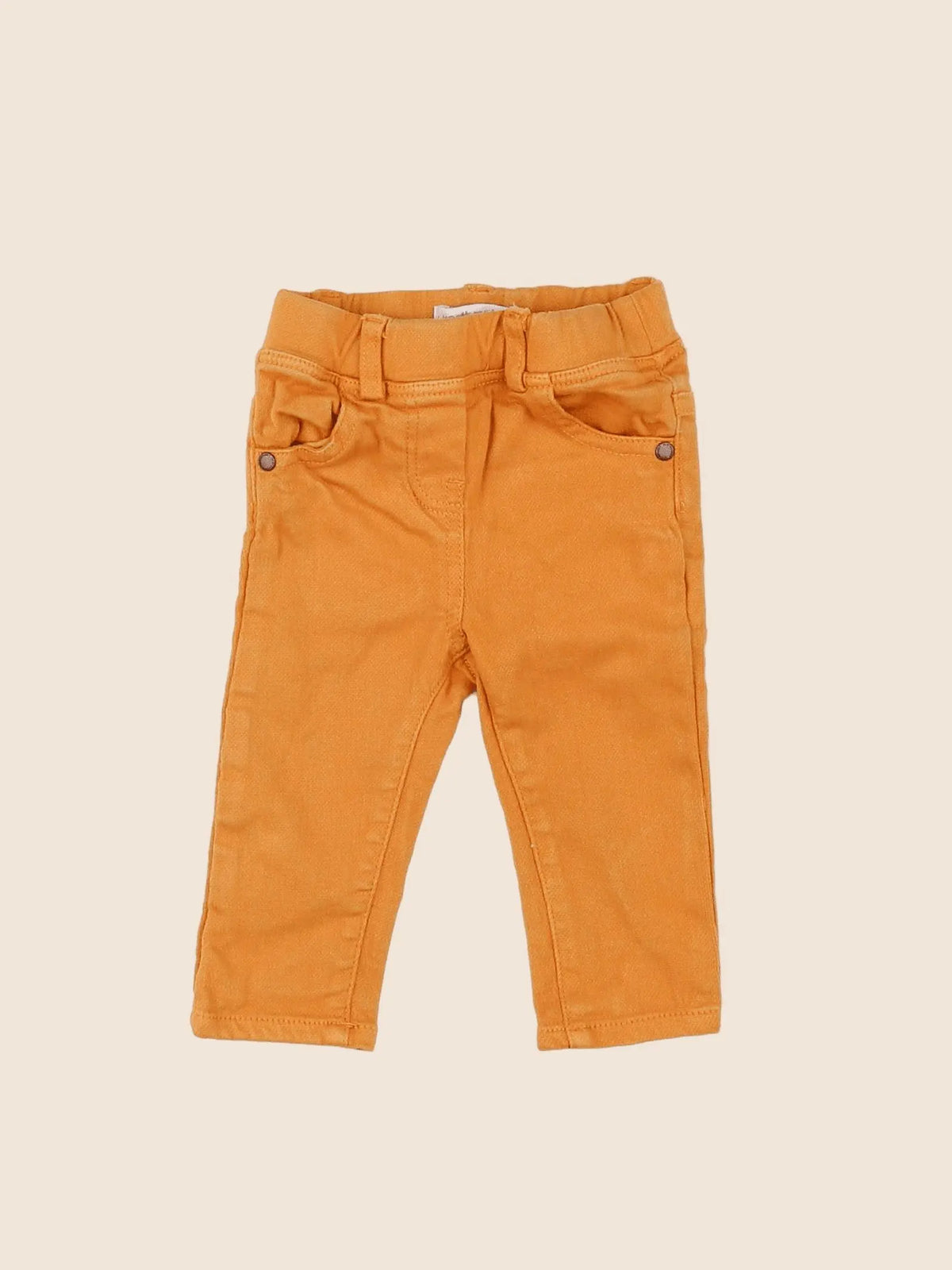 Vertbaudet - jegging orange - 3 mois