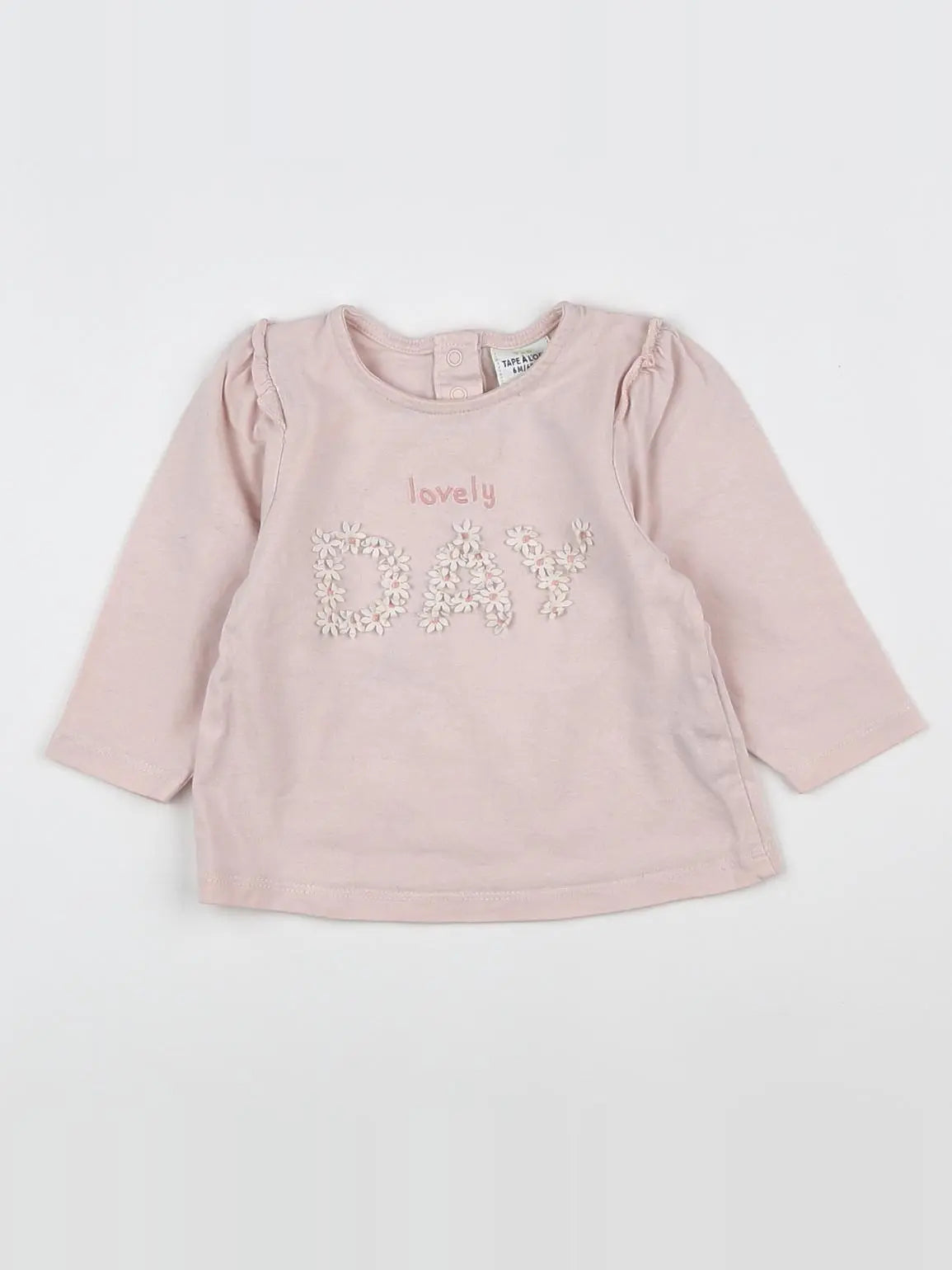 Tape à l'oeil - tee-shirt rose - 6 mois