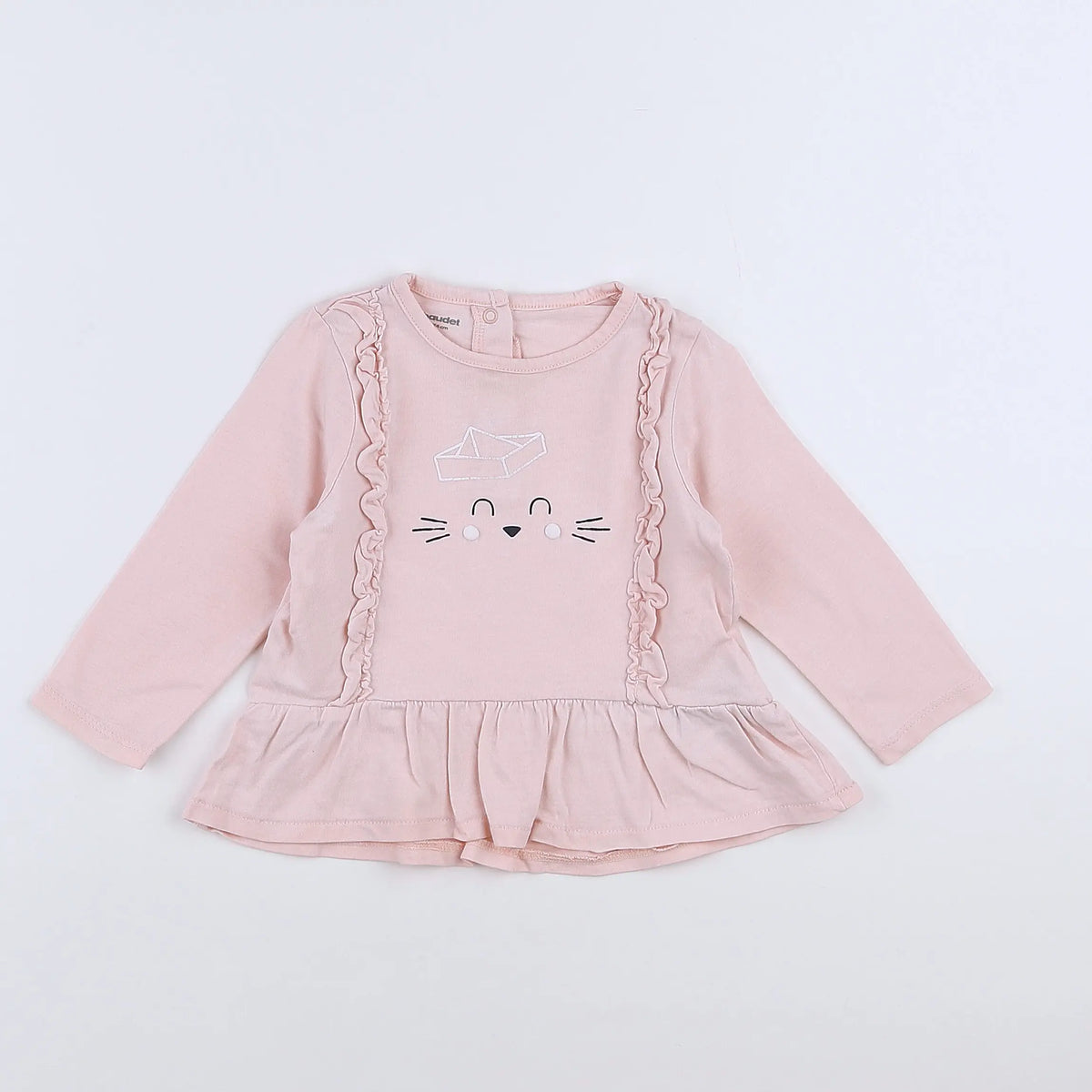 Vertbaudet - tee-shirt rose - 12 mois